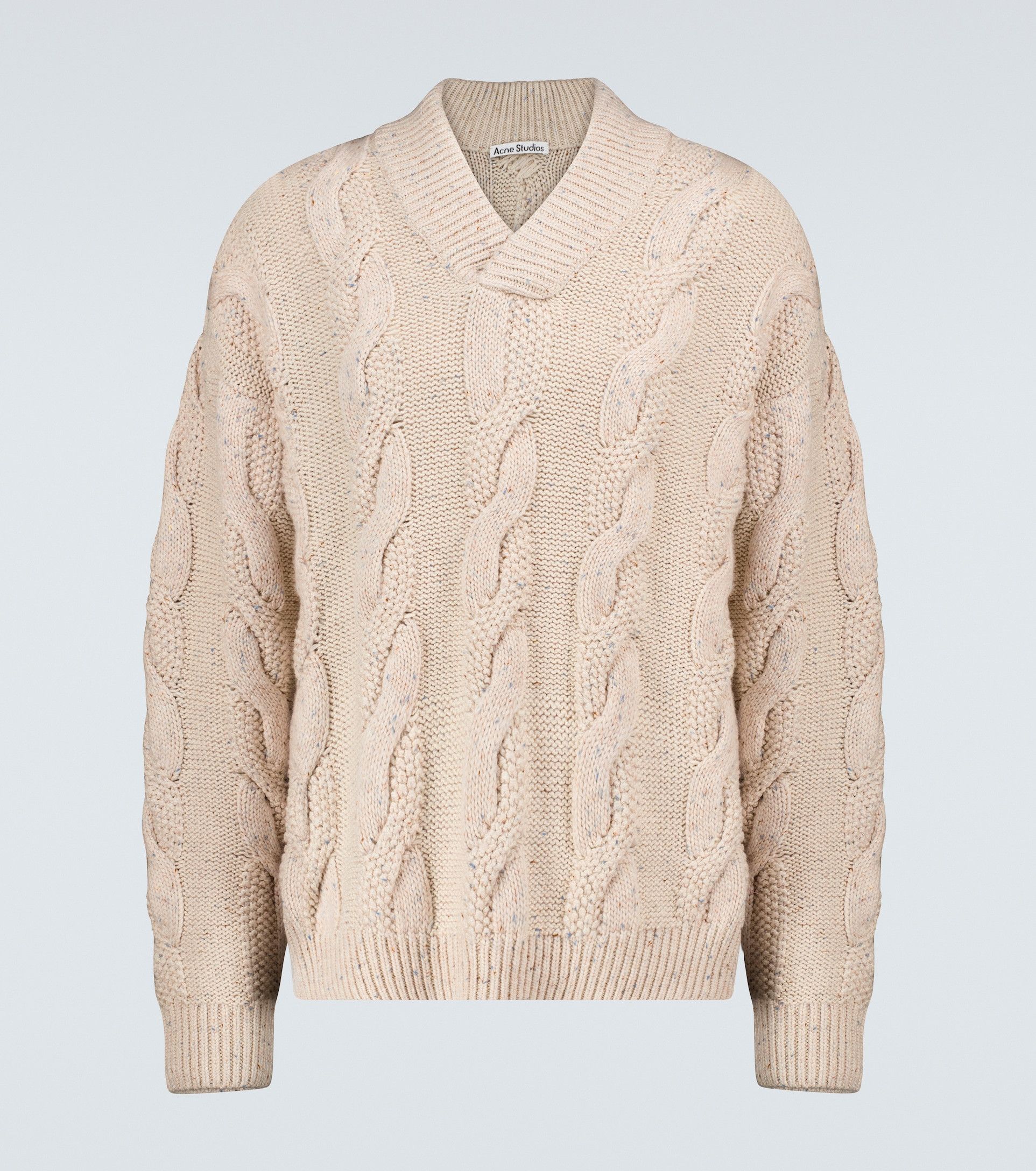 Acne Studios Karakia V-Neck Cable Sweater Size US M / EU 48-50 / 2 - 7 Thumbnail