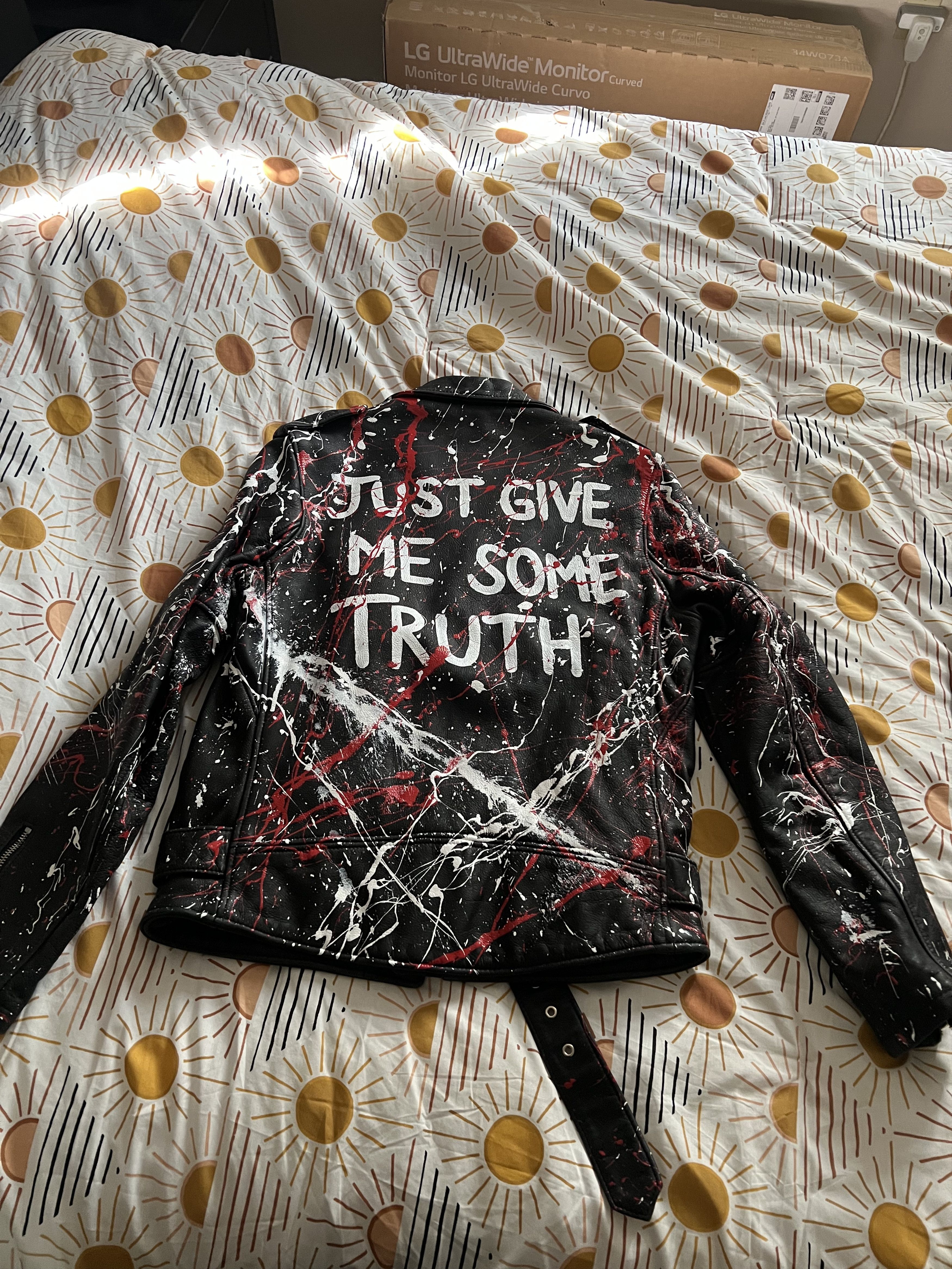 Schott Schott Hand Painted Truth Moto Leather Jacket 626VN Size US M / EU 48-50 / 2 - 14 Thumbnail