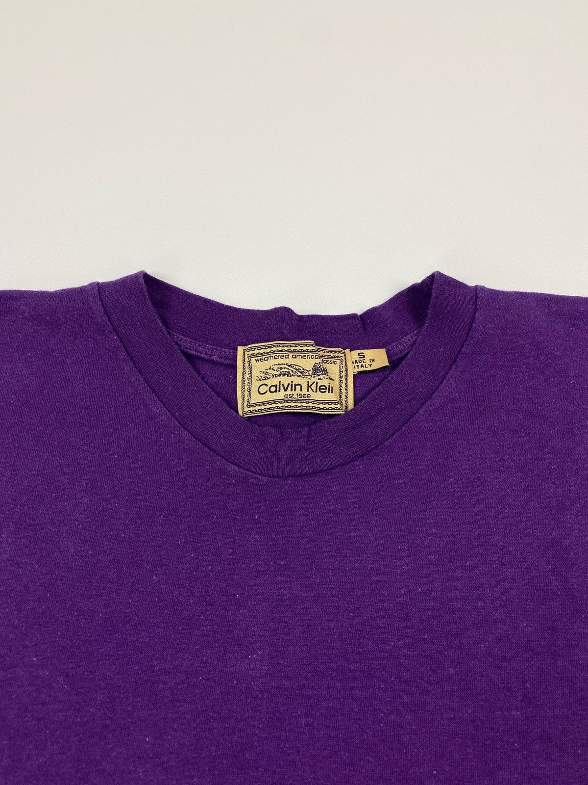Calvin Klein × Vintage Vintage Calvin Klein Blank T-Shirt Size US S / EU 44-46 / 1 - 5 Thumbnail