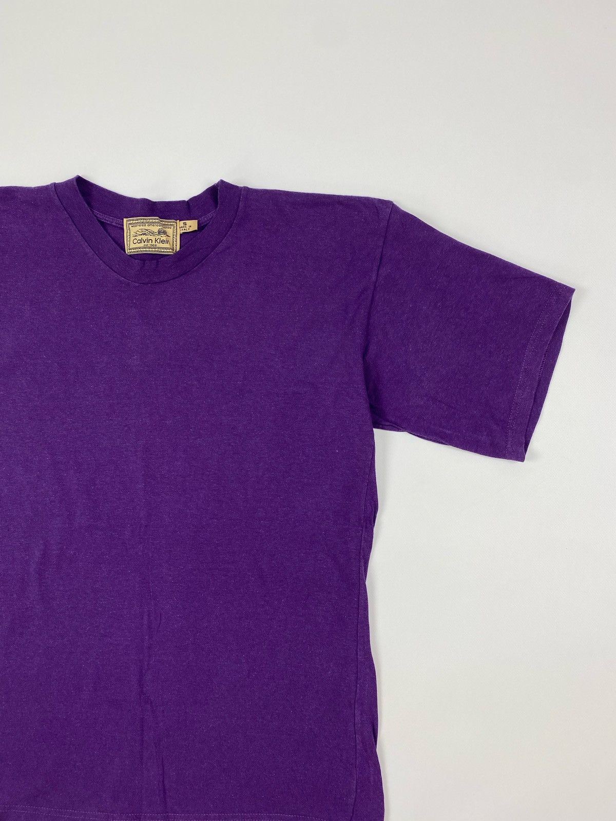 Calvin Klein × Vintage Vintage Calvin Klein Blank T-Shirt Size US S / EU 44-46 / 1 - 4 Thumbnail