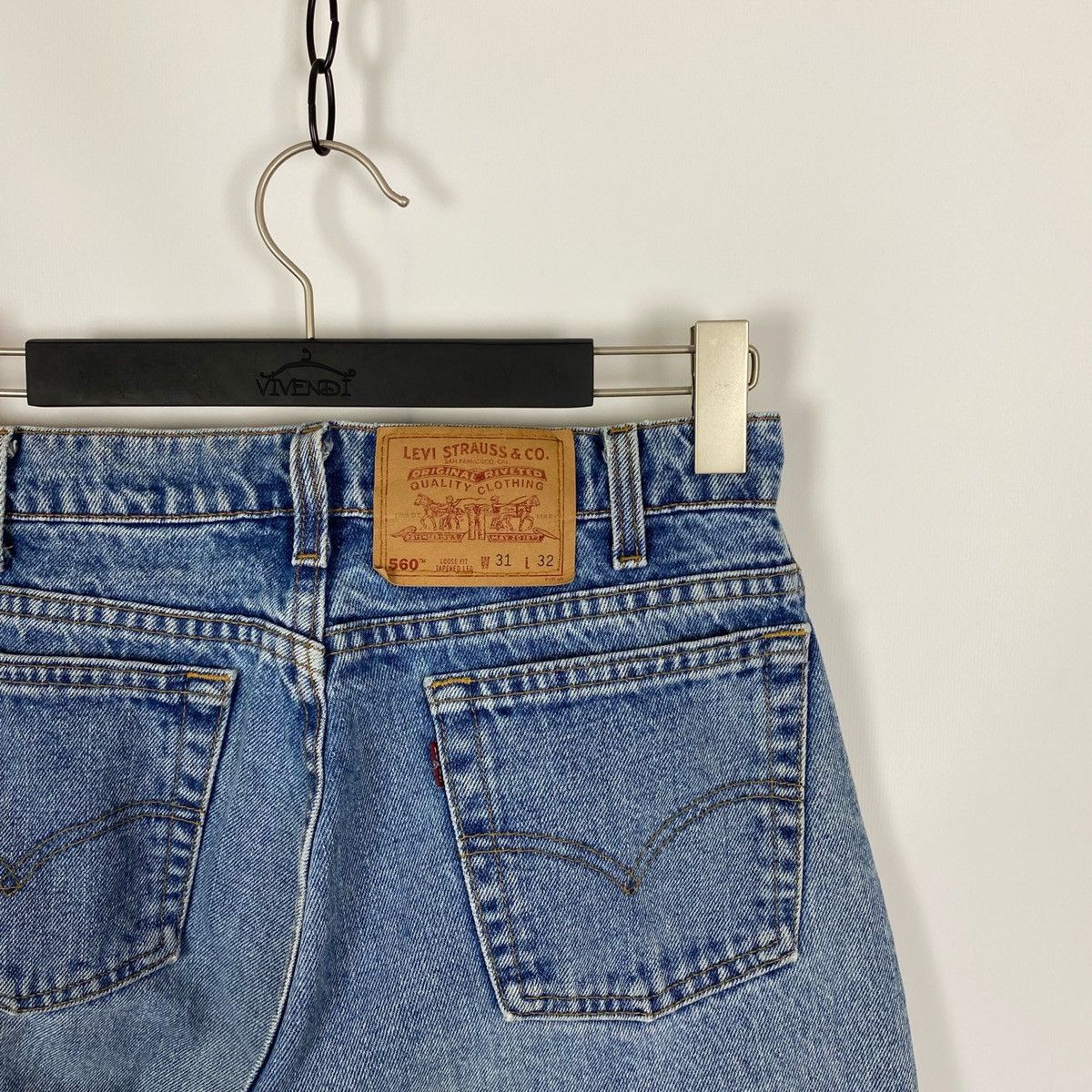Levi's 90’s Vintage Levi’s 560 Washed Denim Jeans Made in USA Size US 31 - 10 Thumbnail