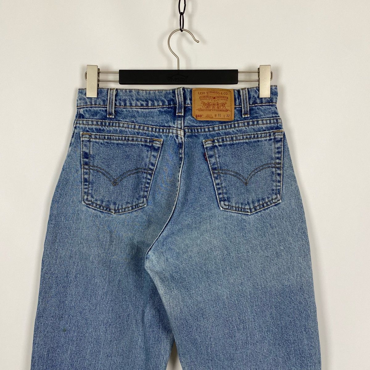 Levi's 90’s Vintage Levi’s 560 Washed Denim Jeans Made in USA Size US 31 - 9 Thumbnail