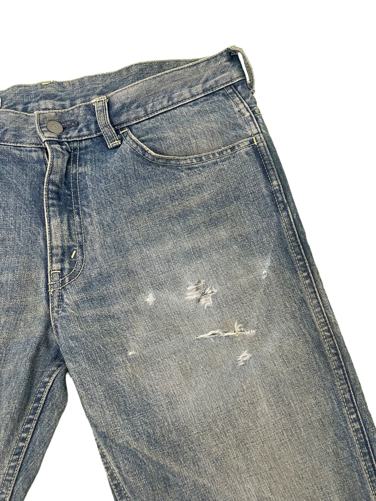 Japanese Brand Flare Jeans Shimamura Japan Distress Boot Cut Denim 4🟦8 Size US 32 / EU 48 - 9 Thumbnail
