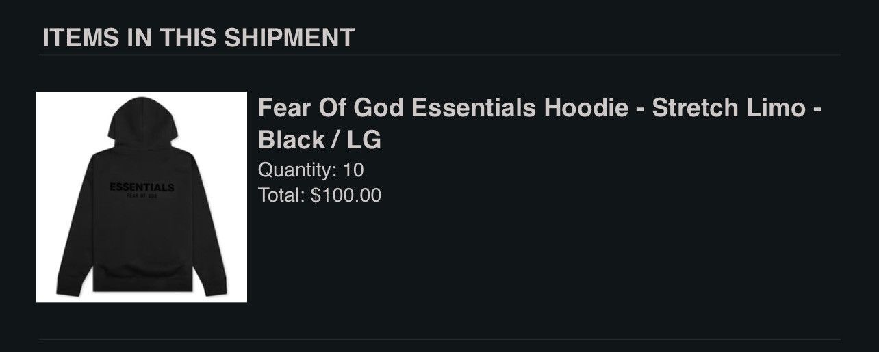 Essentials × FOG × Fear of God Fear of God Essentials Hoodie Stretch Limo Black Size US L / EU 52-54 / 3 - 3 Thumbnail