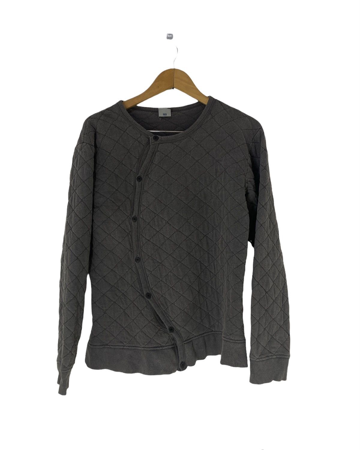 PPFM PPFM Quilted Cardigan Jacket Asymmetrical Button Nice Design Size US M / EU 48-50 / 2 - 1 Thumbnail