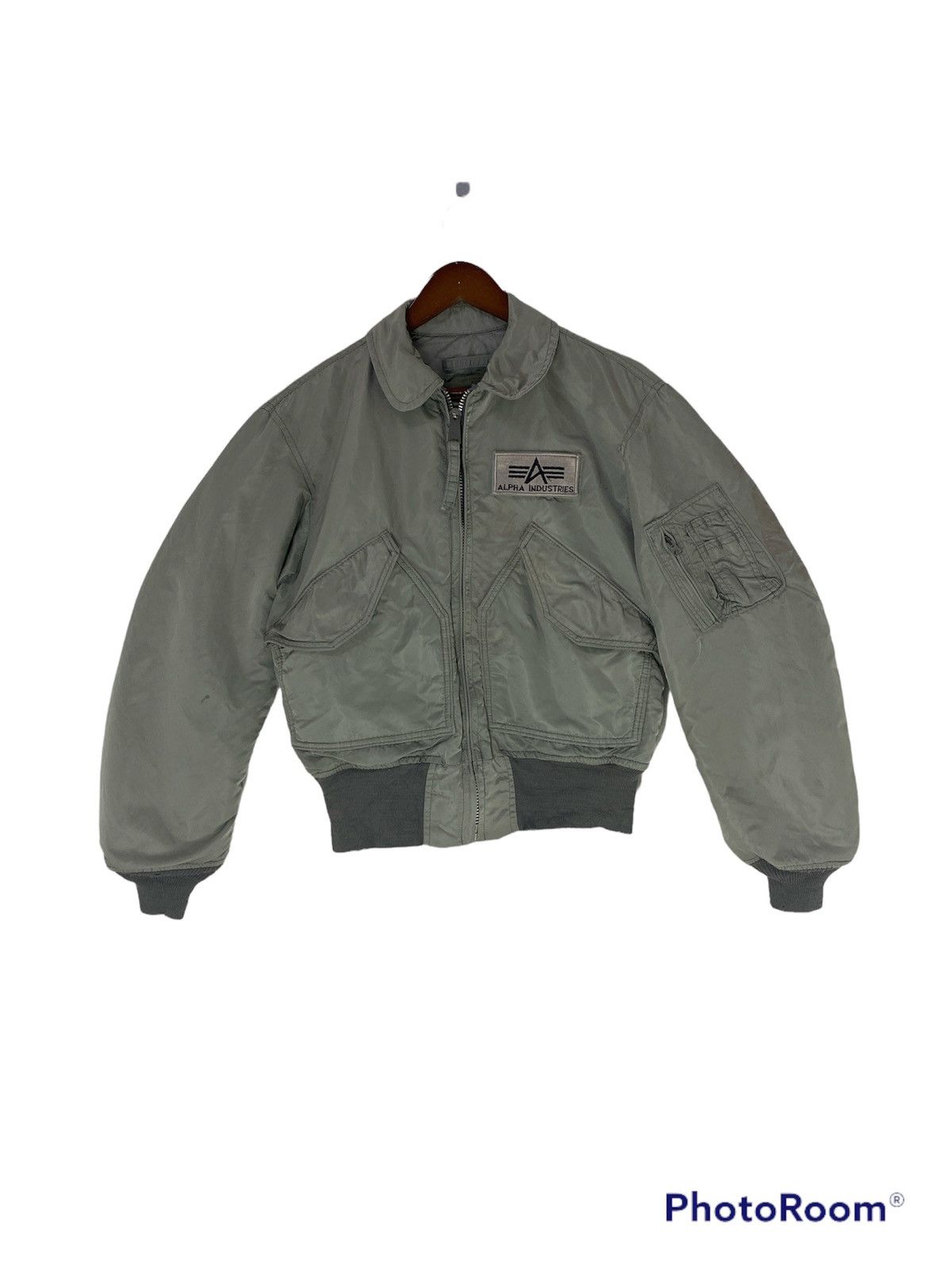 Alpha Industries Vintage 90’s Alpha Industries Bomber Jacket Design Size US S / EU 44-46 / 1 - 1 Thumbnail