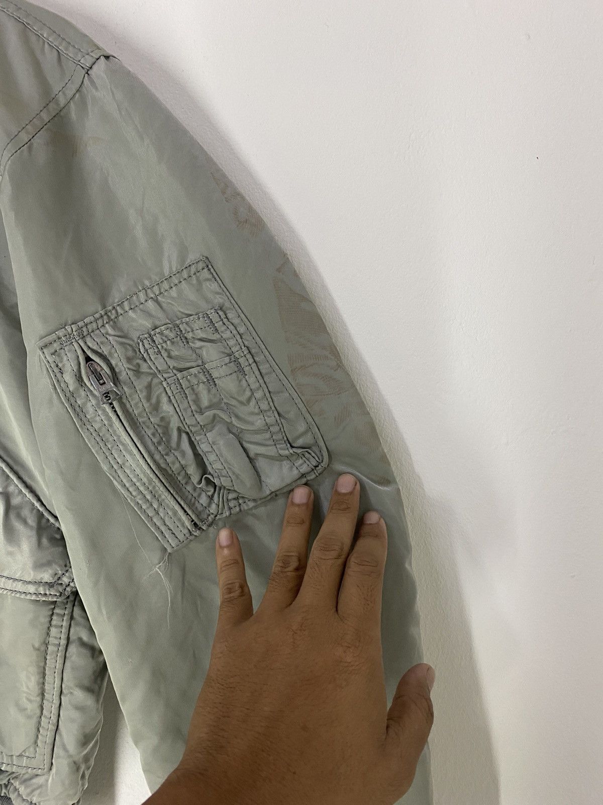 Alpha Industries Vintage 90’s Alpha Industries Bomber Jacket Design Size US S / EU 44-46 / 1 - 5 Thumbnail