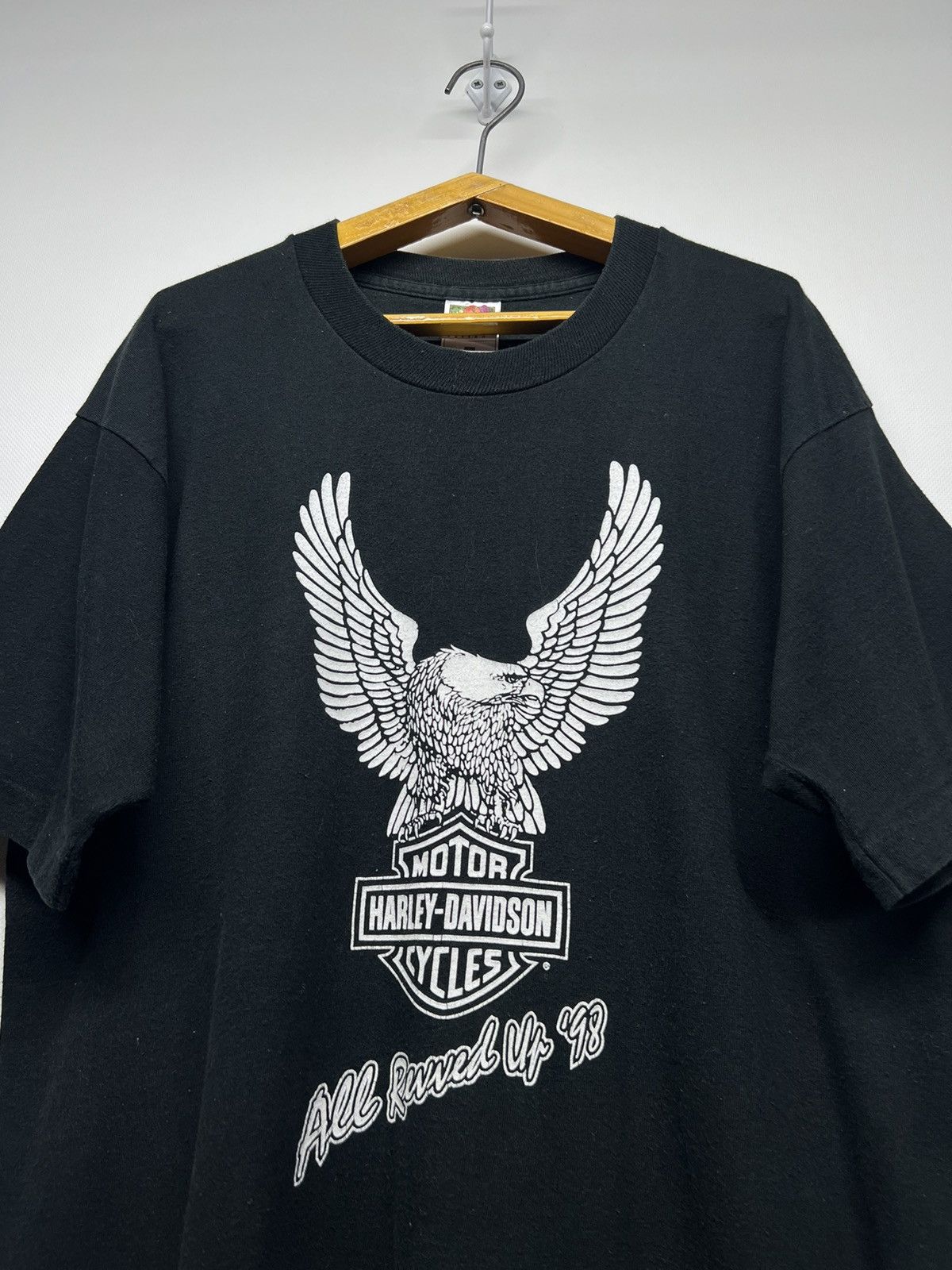 Harley Davidson × Vintage Vintage 1998 Y2k Harley Davidson All Revved Up T-Shirt Size US L / EU 52-54 / 3 - 1 Thumbnail
