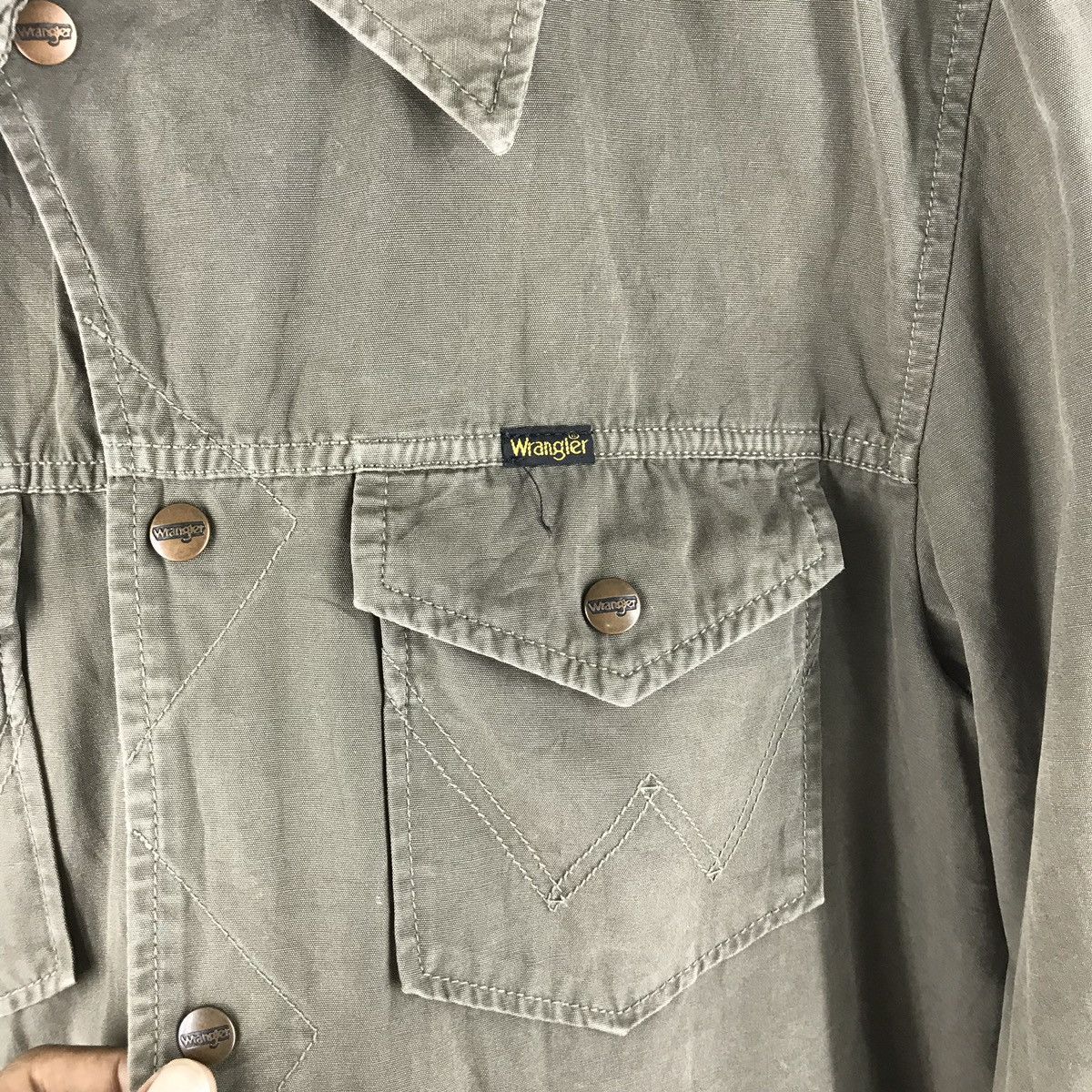 Wrangler Wrangler military utility pocket snap button jacket Size US L / EU 52-54 / 3 - 8 Thumbnail