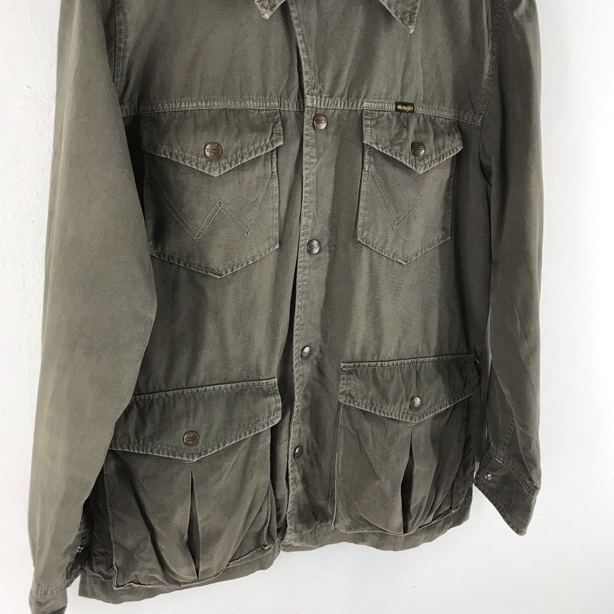 Wrangler Wrangler military utility pocket snap button jacket Size US L / EU 52-54 / 3 - 4 Thumbnail
