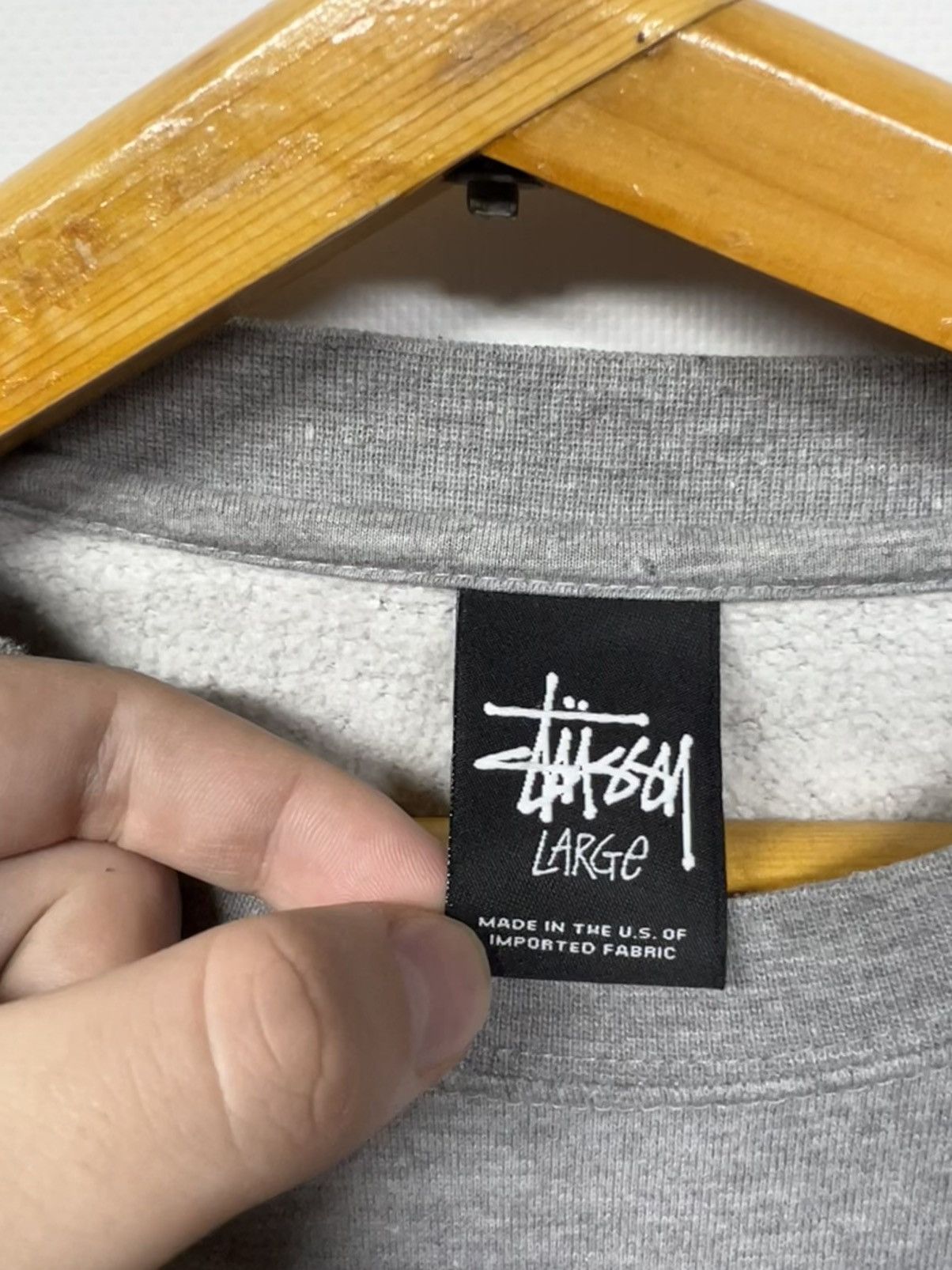 Stussy Vintage Y2k Stussy Spell Out Big Logo Sweatshirt 00’s Size US L / EU 52-54 / 3 - 5 Thumbnail