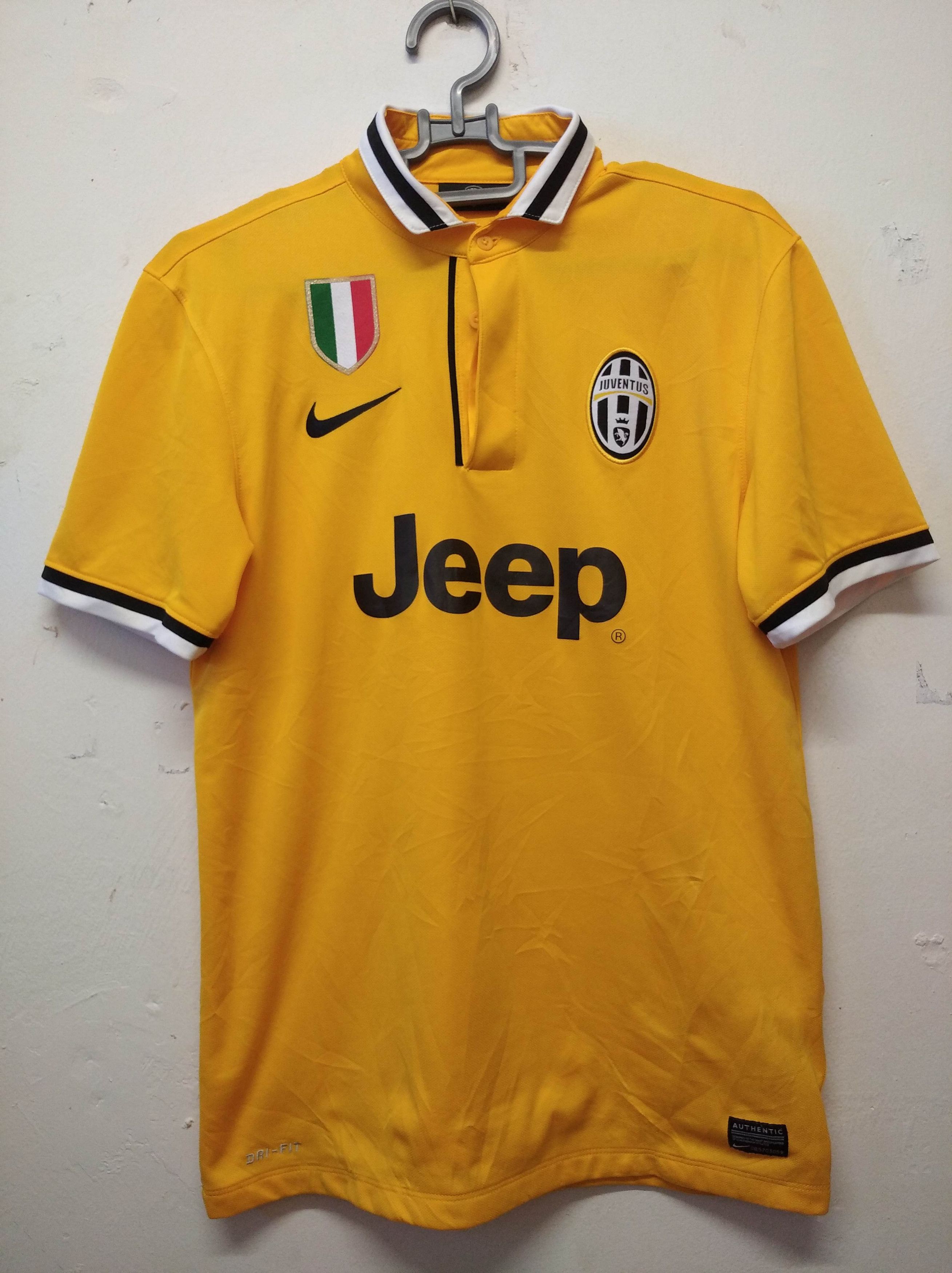 Pre-owned Nike X Soccer Jersey Juventus Away 2014 Jersey Shirt In Yellow
