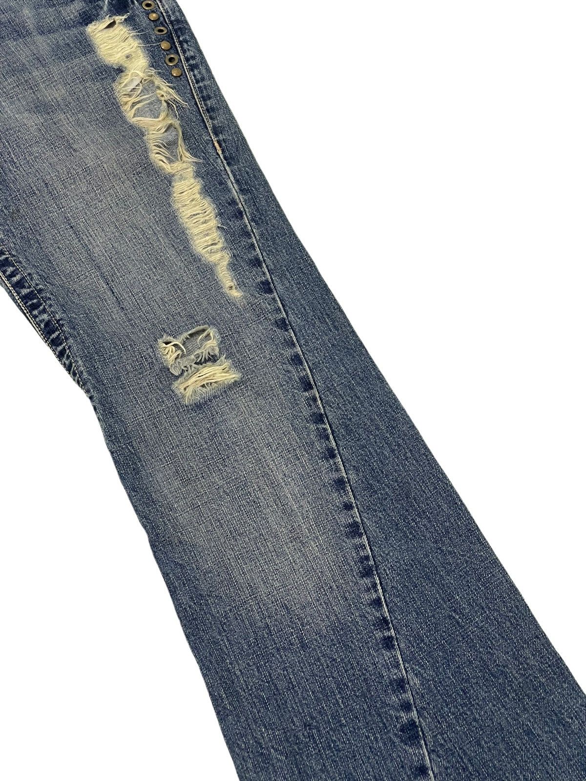 Tornado Mart Flare Jeans Tornado Mart Gothic Distress Boot Cut Denim 4🟦9 Size US 32 / EU 48 - 7 Thumbnail