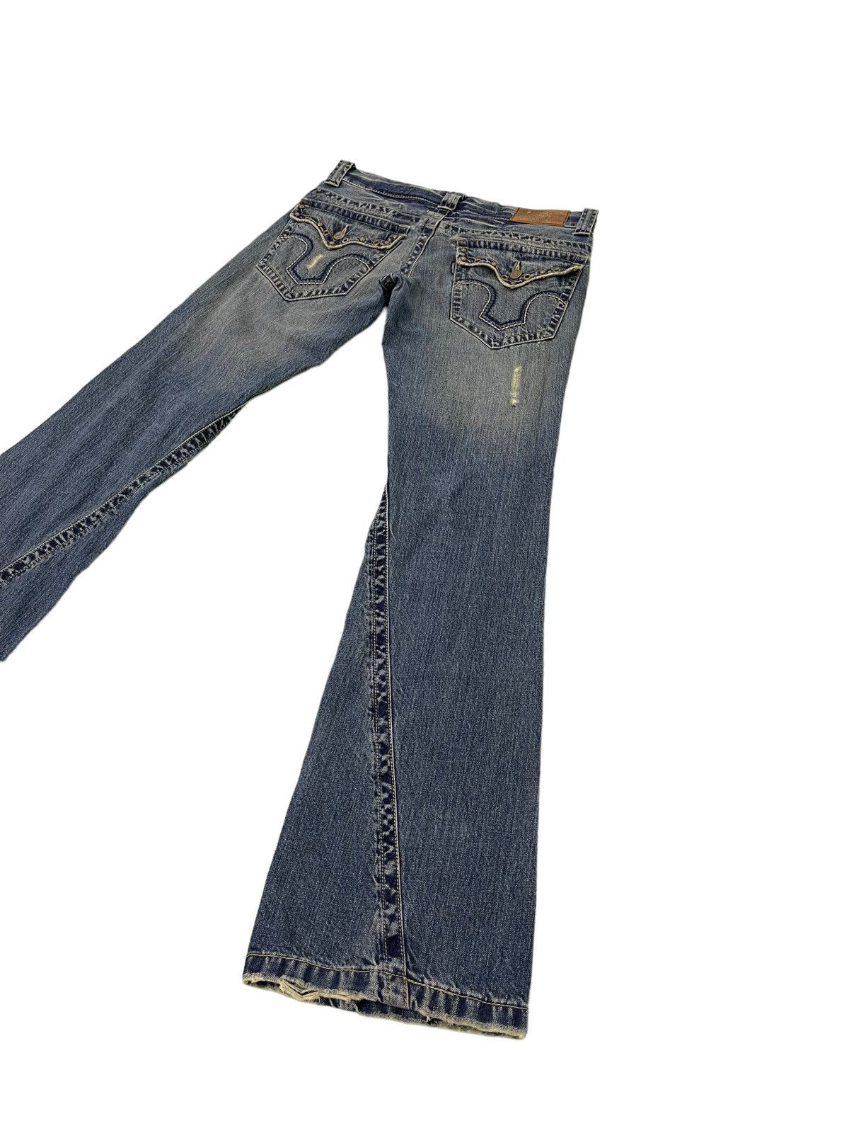 Tornado Mart Flare Jeans Tornado Mart Gothic Distress Boot Cut Denim 4🟦9 Size US 32 / EU 48 - 14 Thumbnail