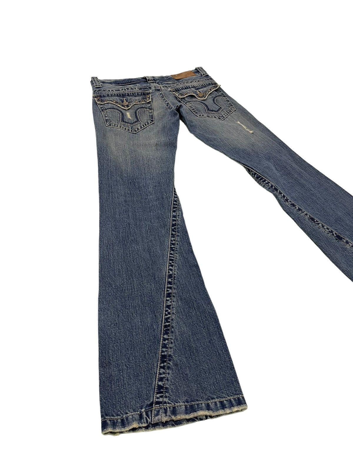 Tornado Mart Flare Jeans Tornado Mart Gothic Distress Boot Cut Denim 4🟦9 Size US 32 / EU 48 - 13 Thumbnail