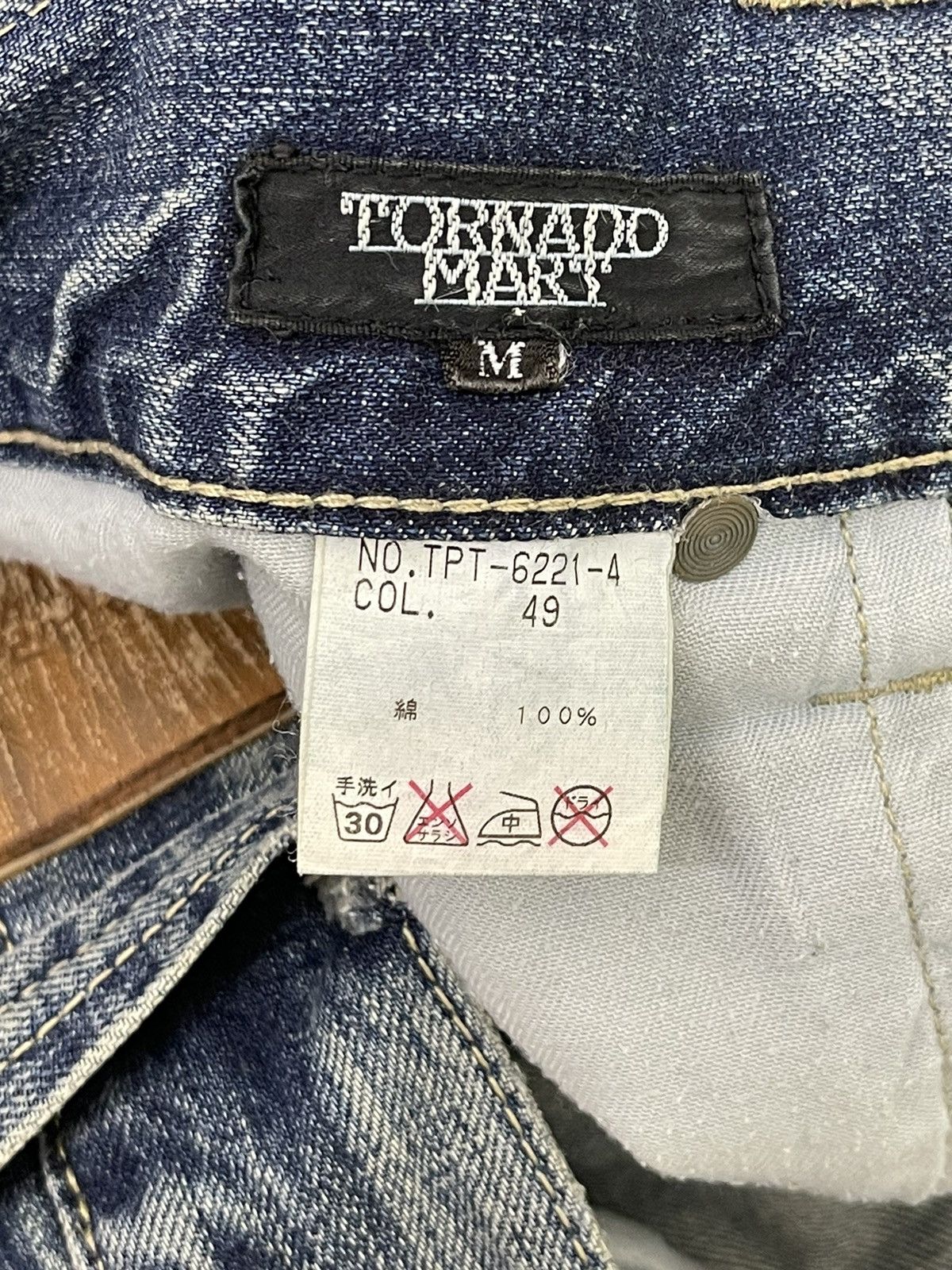 Tornado Mart Flare Jeans Tornado Mart Gothic Distress Boot Cut Denim 4🟦9 Size US 32 / EU 48 - 21 Thumbnail
