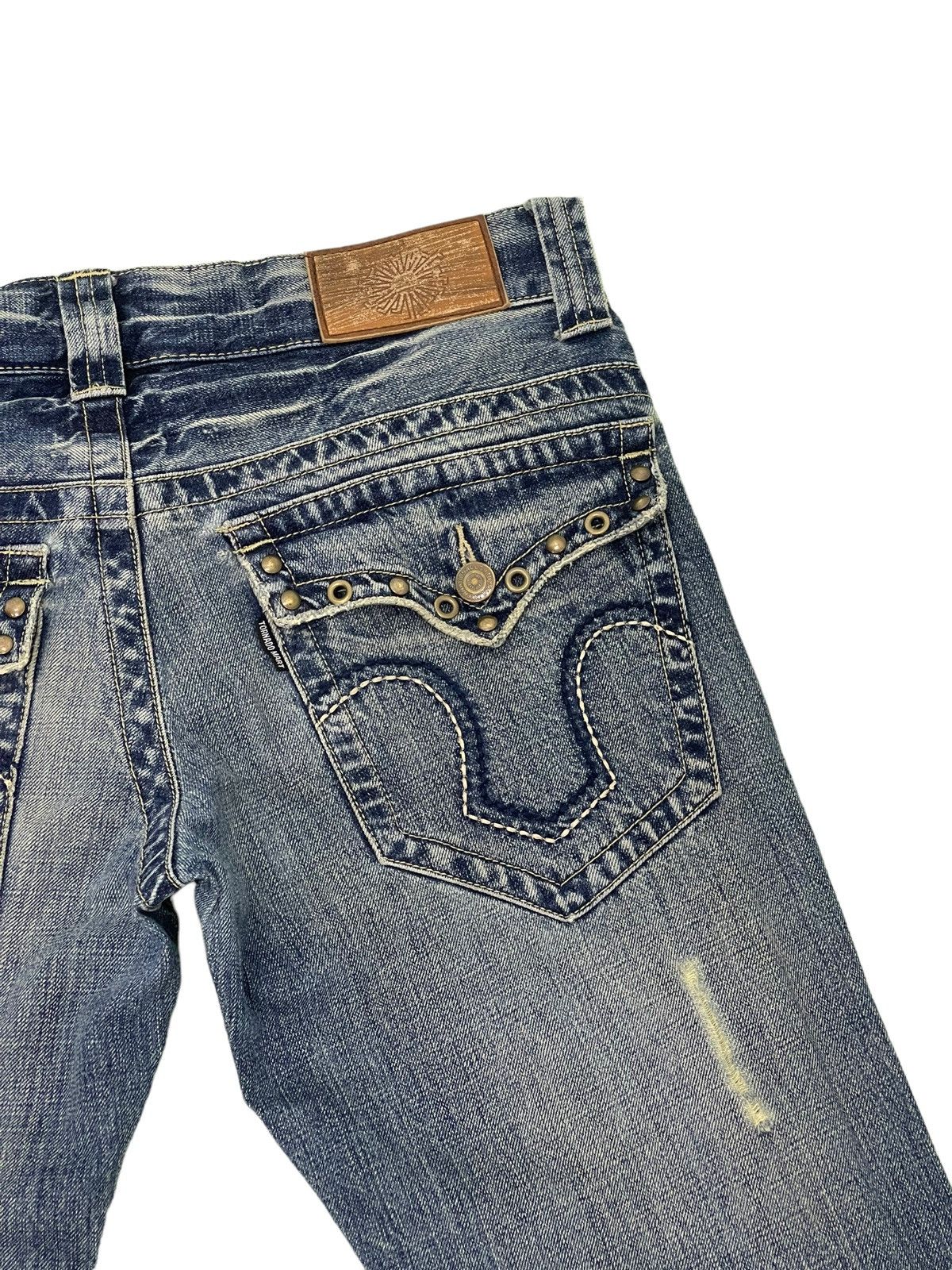 Tornado Mart Flare Jeans Tornado Mart Gothic Distress Boot Cut Denim 4🟦9 Size US 32 / EU 48 - 20 Thumbnail