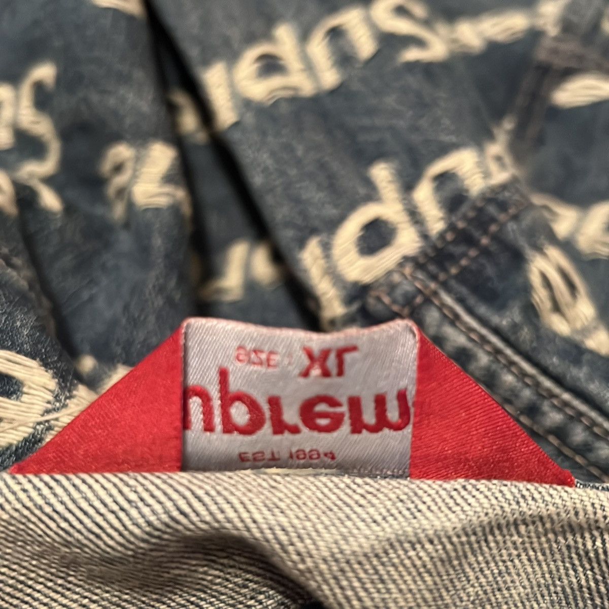 Supreme Rare Supreme® Denim Jacket Size US XL / EU 56 / 4 - 10 Thumbnail