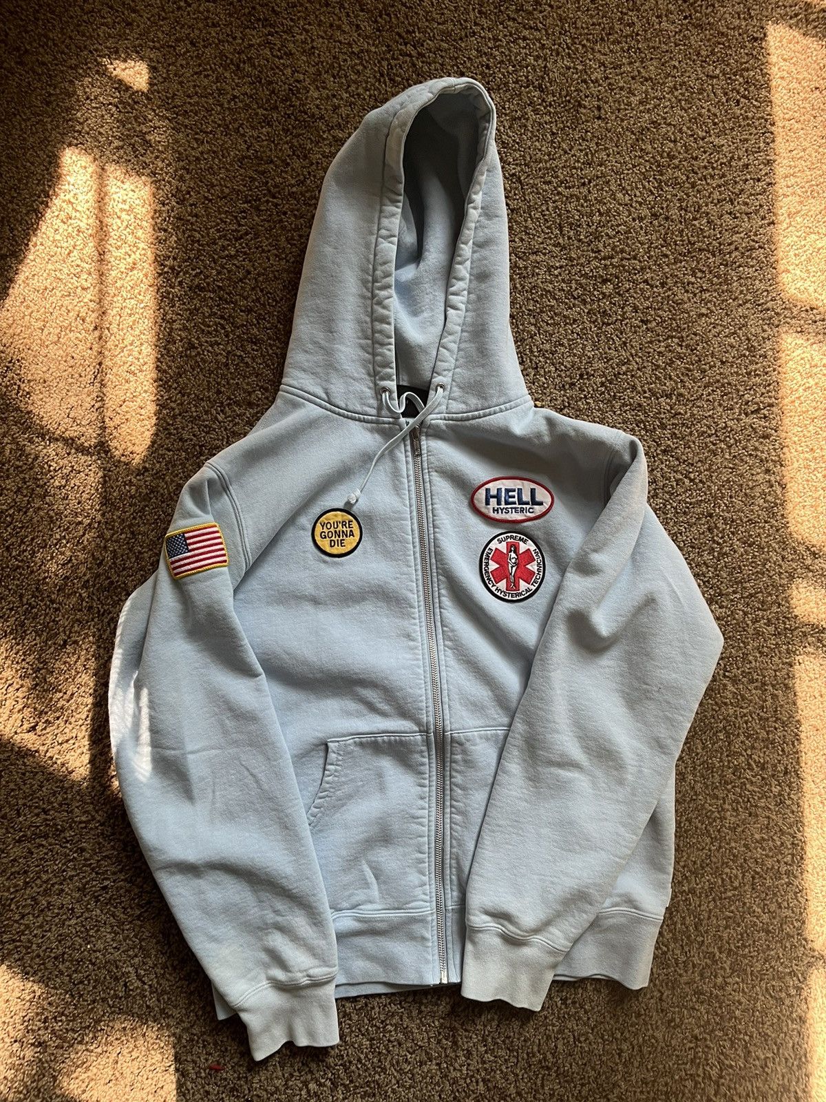 Hysteric Glamour Supreme Supreme x Hysteric Glamour zip up hoodie FW17 Grailed