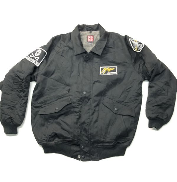 Military TAIDAMA SANJO JOLLY ROGER VFA-103 SHERPA INNER BOMBER JACKET ...