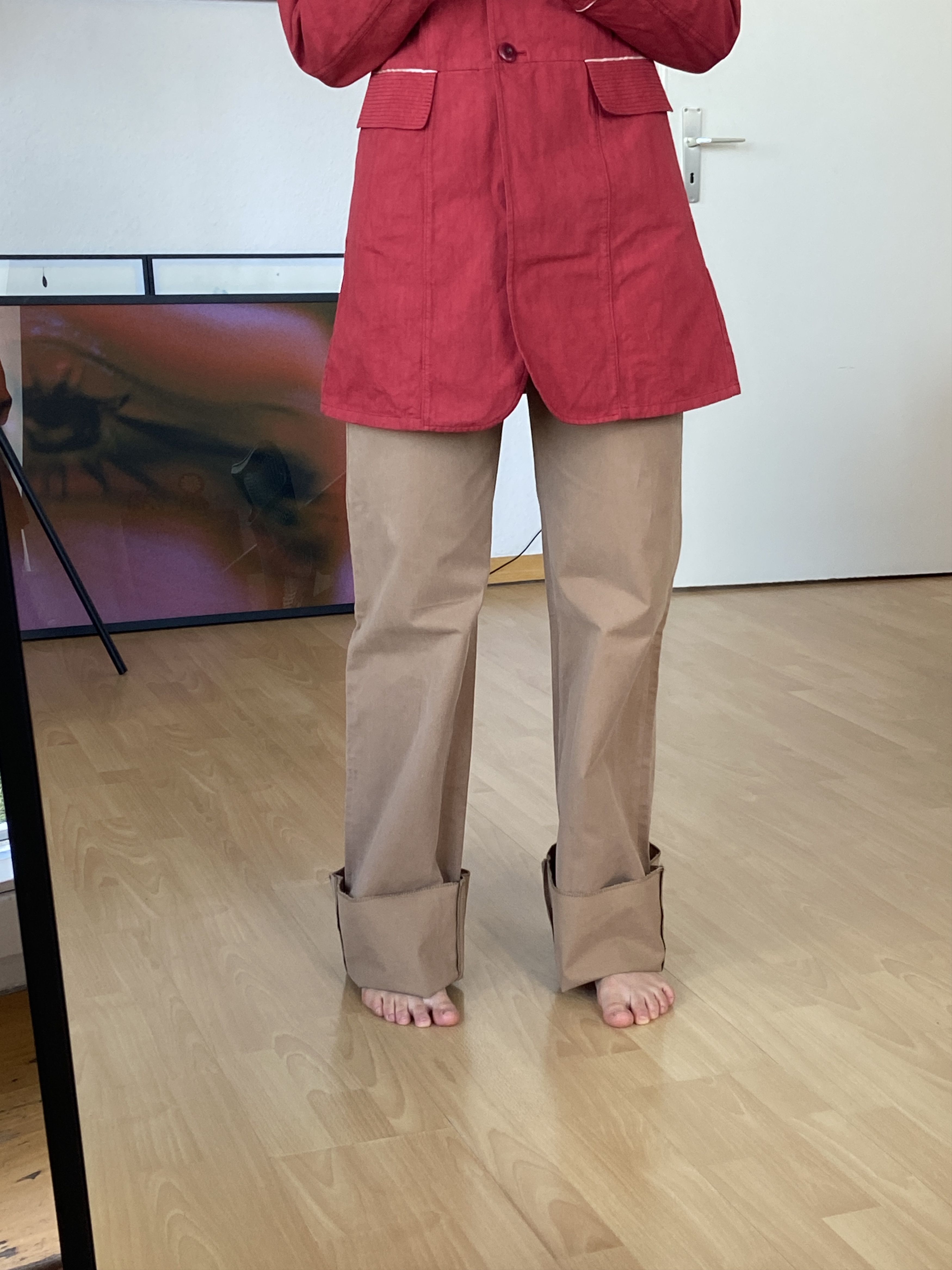 image of Dirk Bikkembergs Archive Beige Pants, Women's (Size 28)