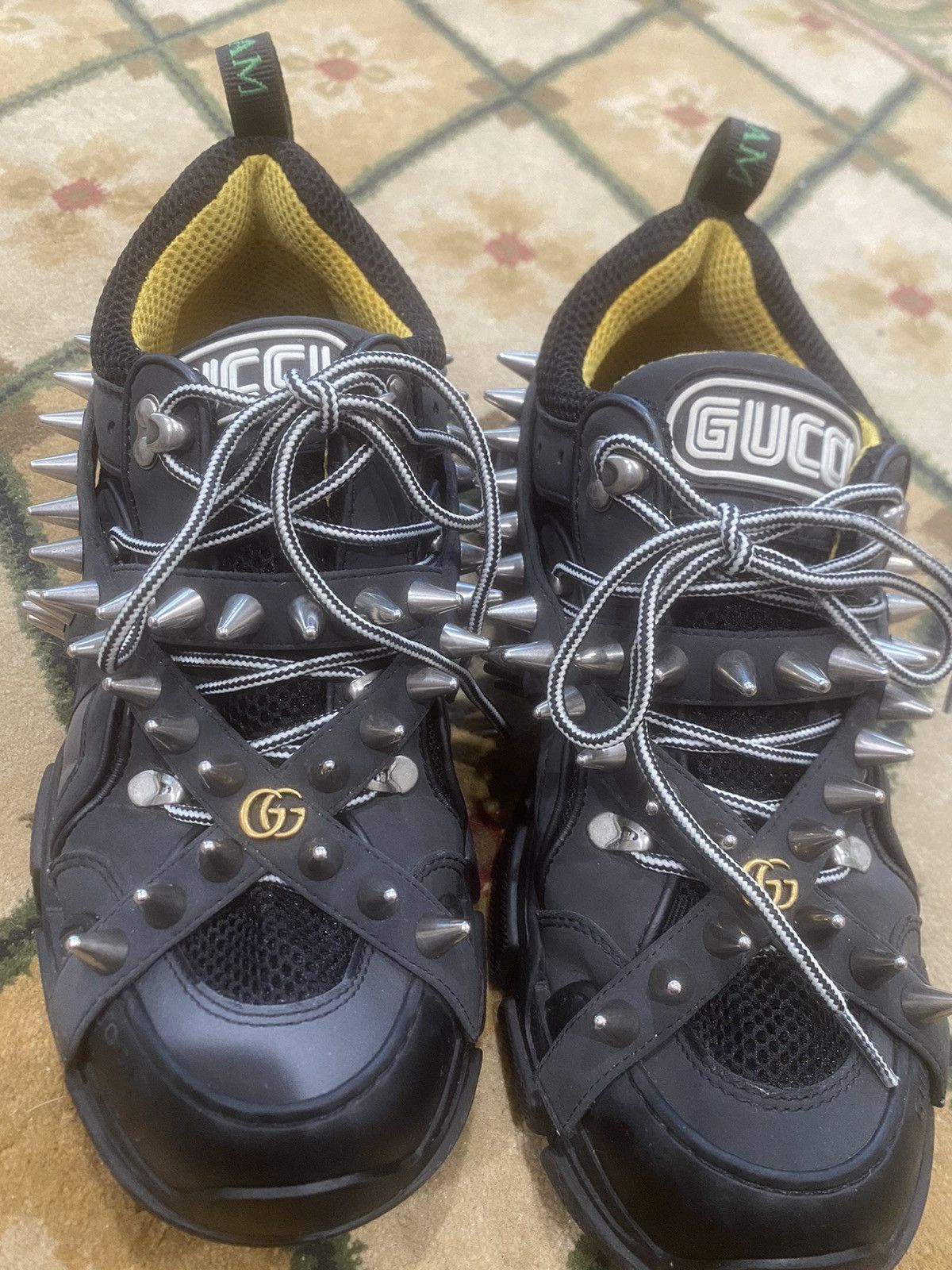 Gucci Gucci Flashtrek Spike Sneaker Black Size US 8 / EU 41 - 2 Thumbnail