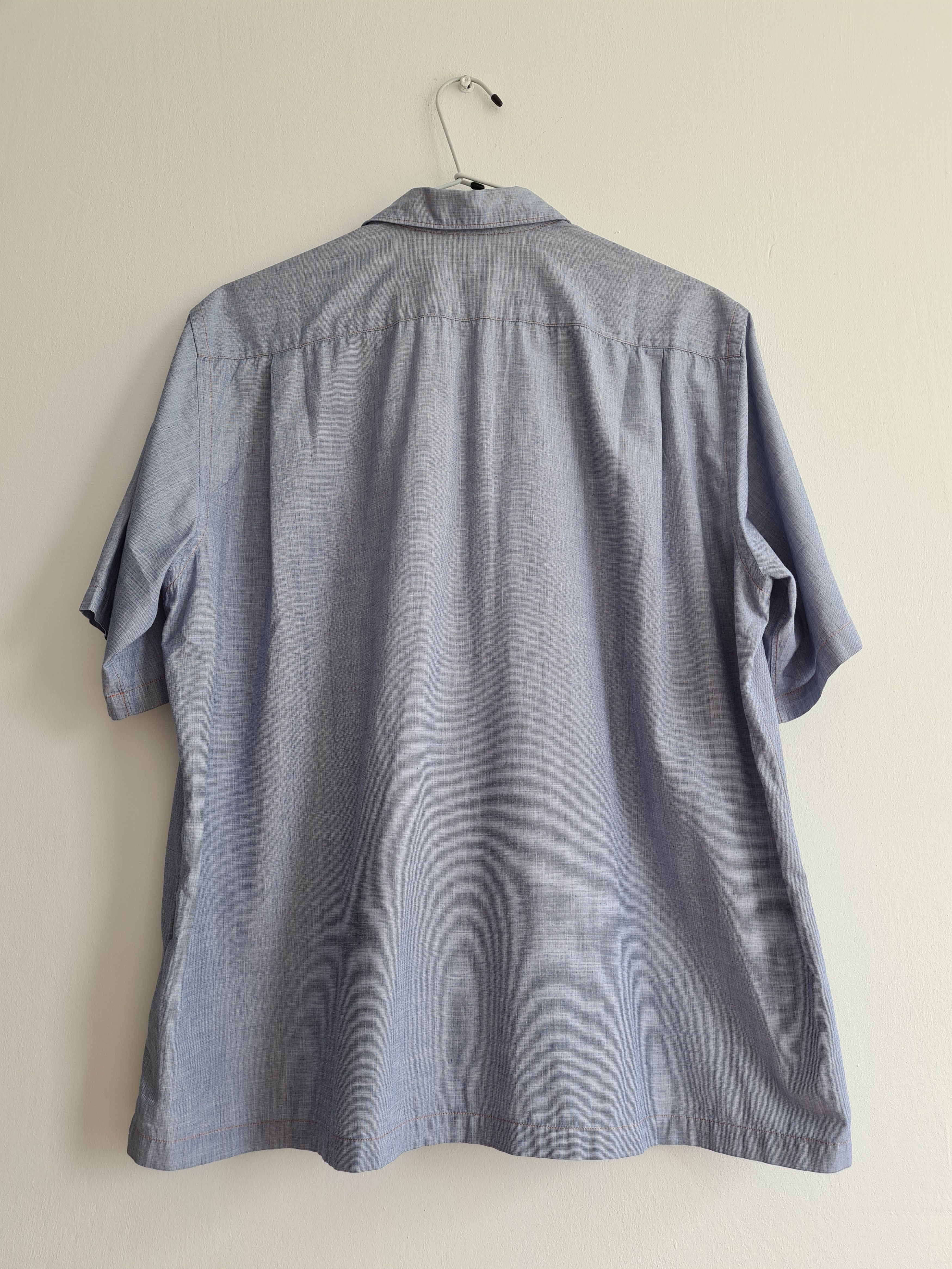 Comme des Garcons Homme [OS] Split Logo Camp Collar Shirt (FW01) Size US M / EU 48-50 / 2 - 6 Thumbnail