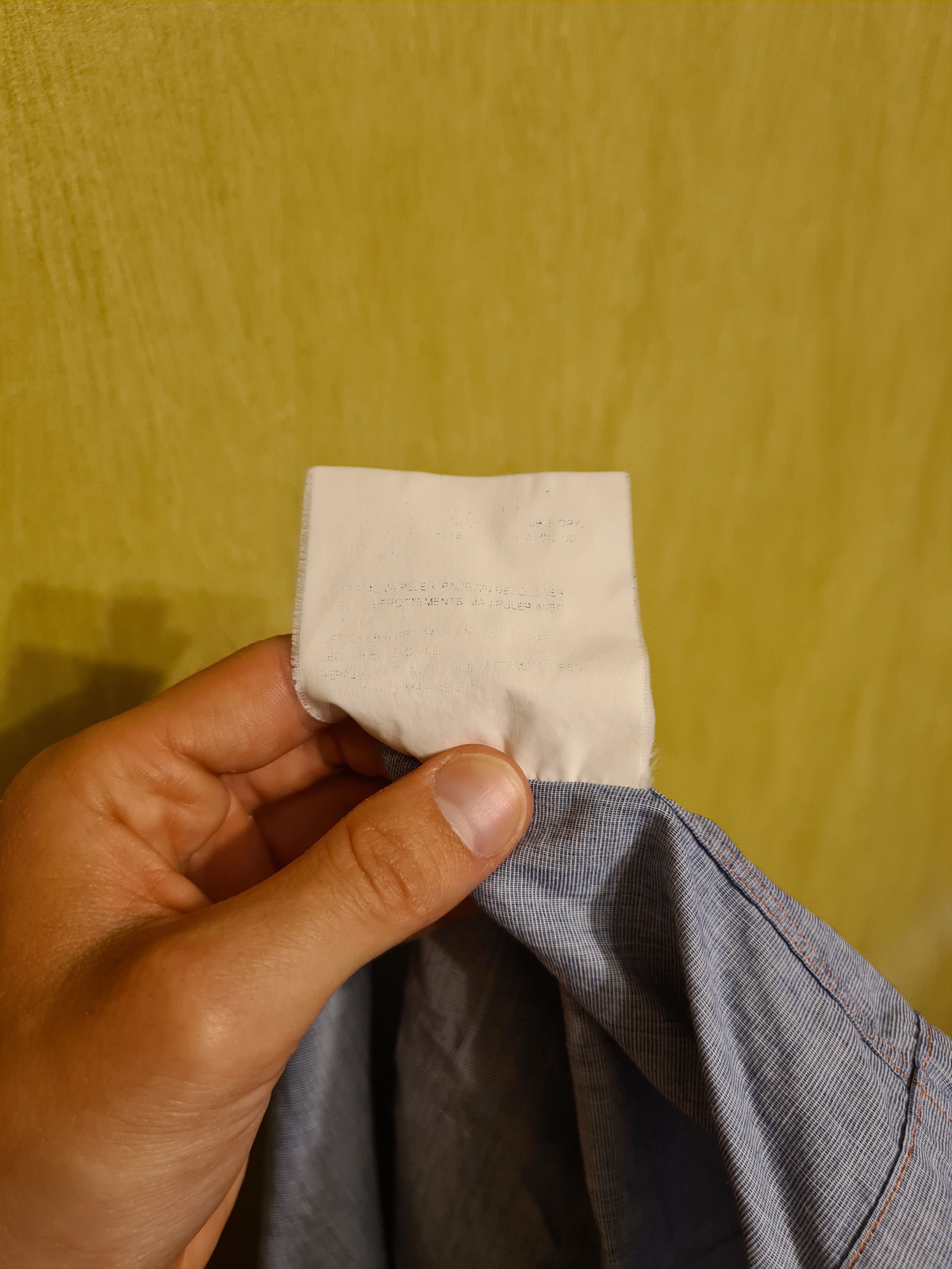 Comme des Garcons Homme [OS] Split Logo Camp Collar Shirt (FW01) Size US M / EU 48-50 / 2 - 10 Thumbnail