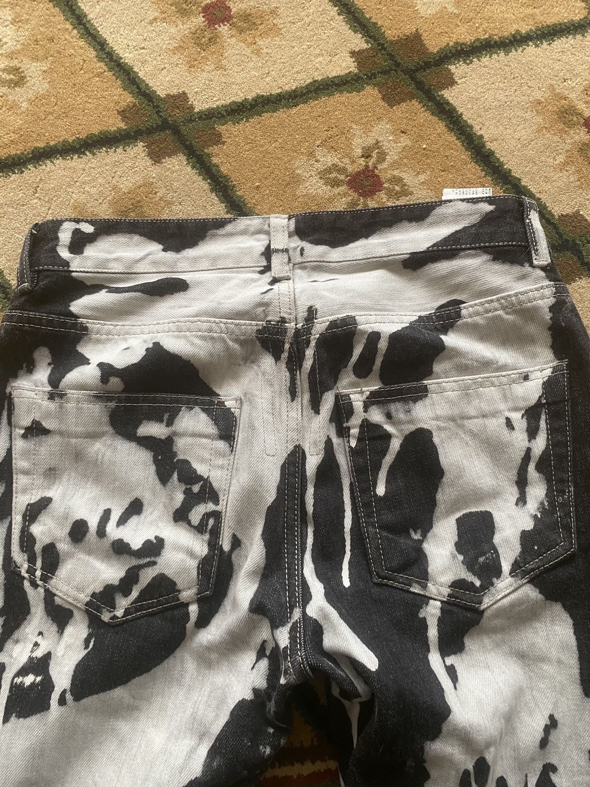 Rick Owens × Rick Owens Drkshdw Rick Owens Bleach Vomit Detroit Denim Size US 28 / EU 44 - 4 Thumbnail