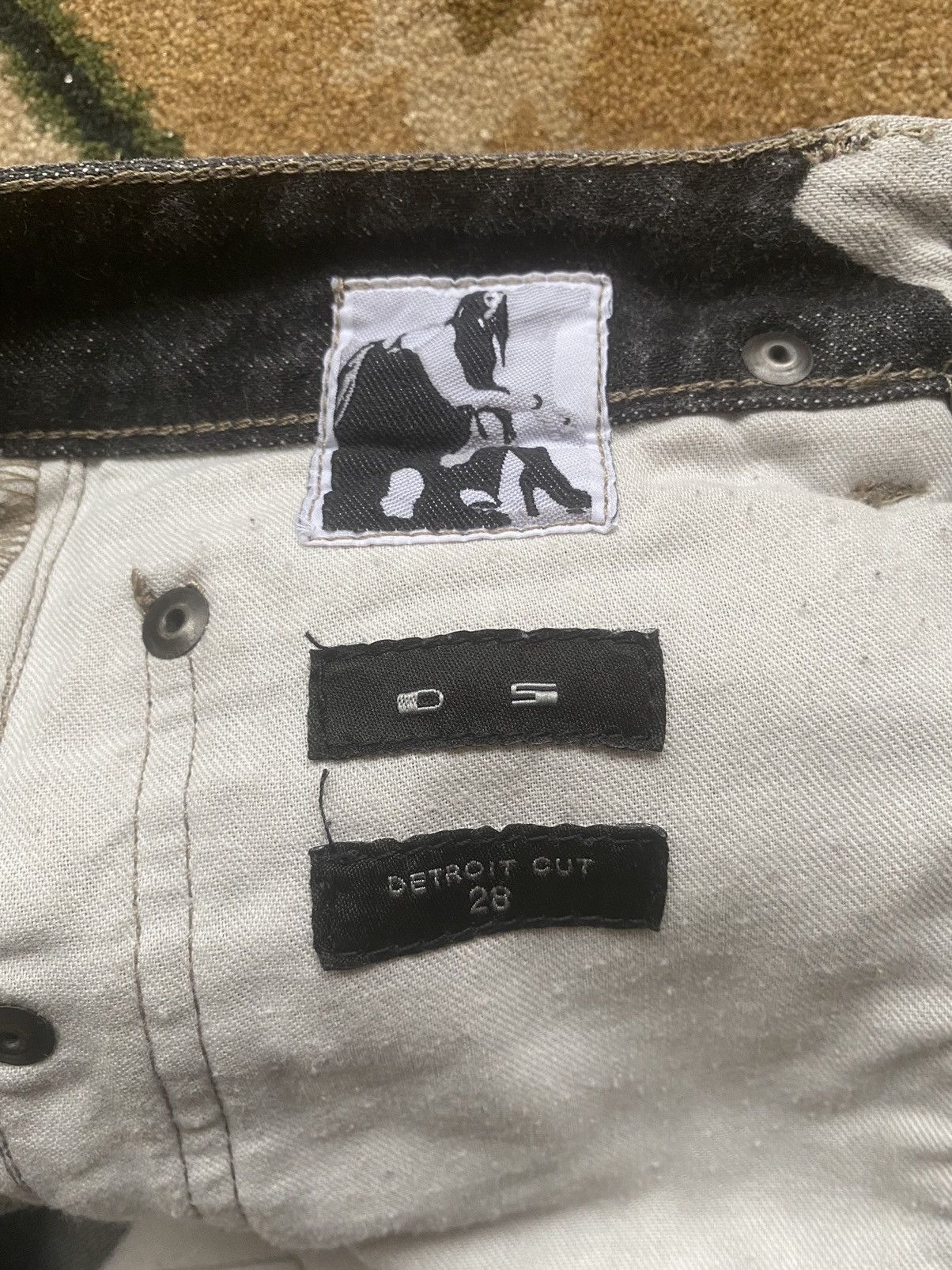 Rick Owens × Rick Owens Drkshdw Rick Owens Bleach Vomit Detroit Denim Size US 28 / EU 44 - 5 Thumbnail