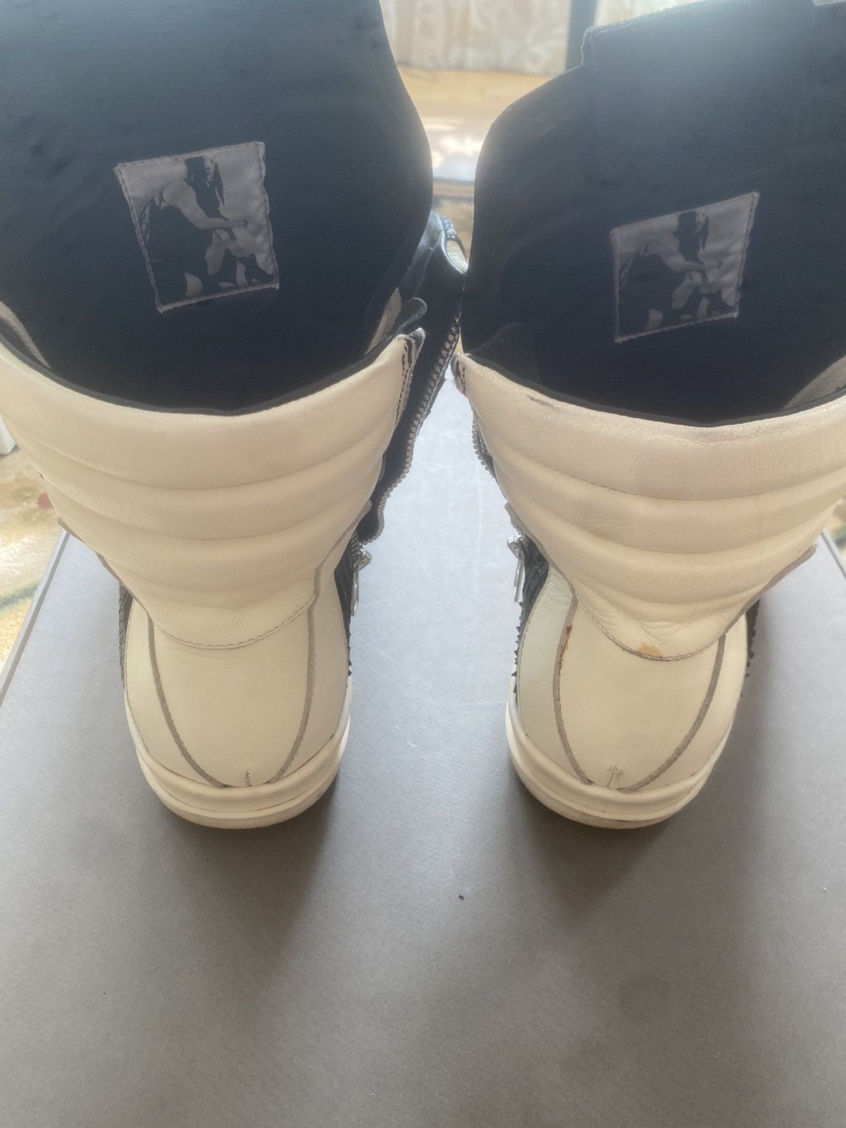 Rick Owens × Rick Owens Drkshdw Rick Owens Geobasket Snakeskin Size US 7.5 / EU 40-41 - 6 Thumbnail