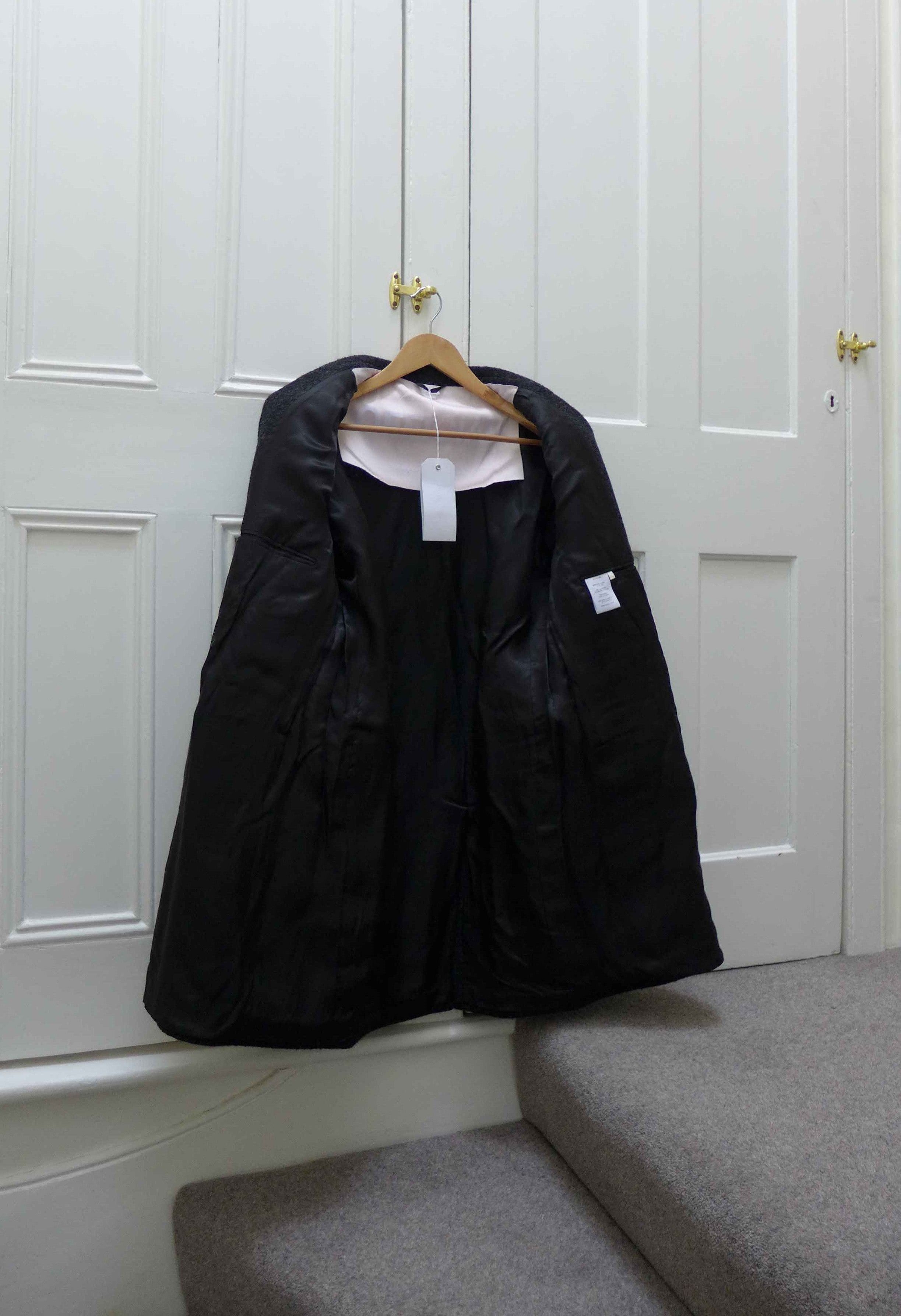Our Legacy Our Legacy Double Breasted Overcoat - Dark Grey Wool Size US L / EU 52-54 / 3 - 3 Thumbnail
