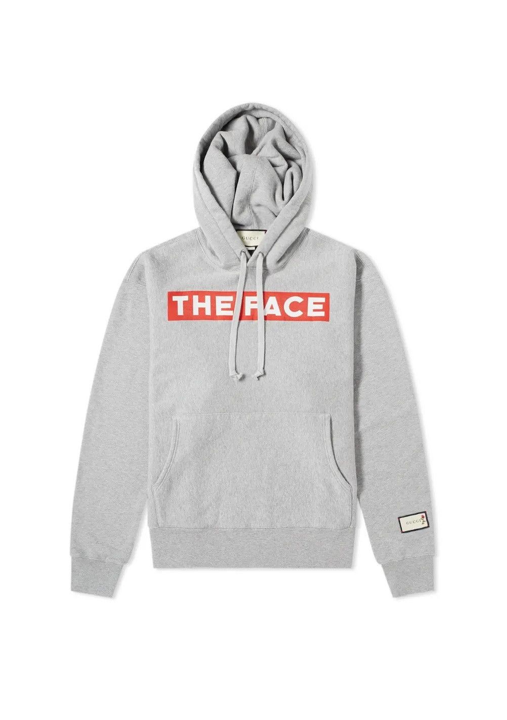 image of Gucci 'the Face' Hoodie in Grey, Men's (Size XL)