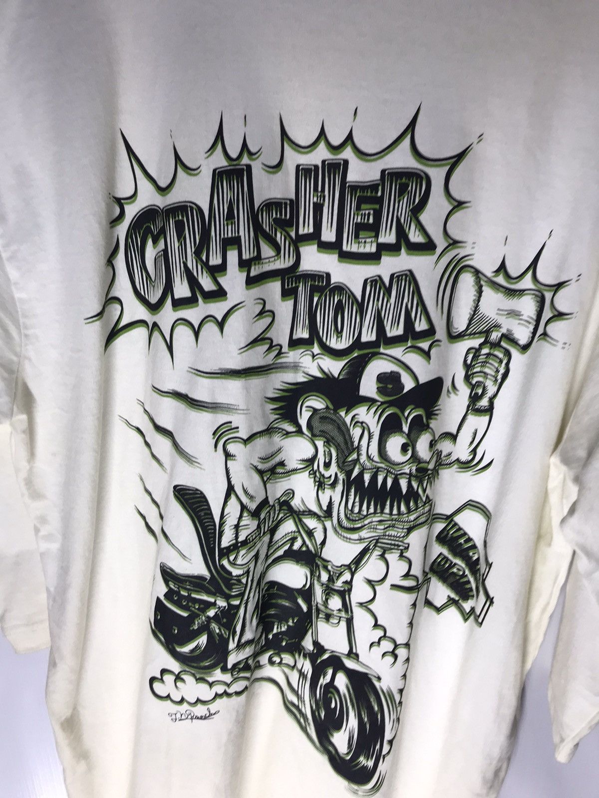 Japanese Brand Grasher Tom quarter sleeve tee by dack dive Size US L / EU 52-54 / 3 - 3 Thumbnail