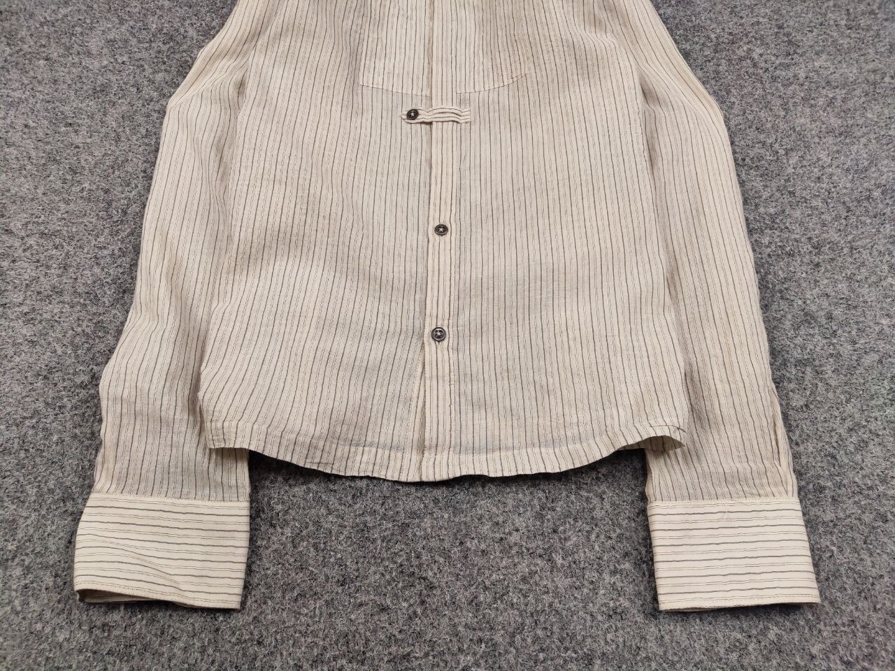Messagerie Mesagerie Design Cotton Striped beige button Men's Shirt Size US S / EU 44-46 / 1 - 10 Thumbnail