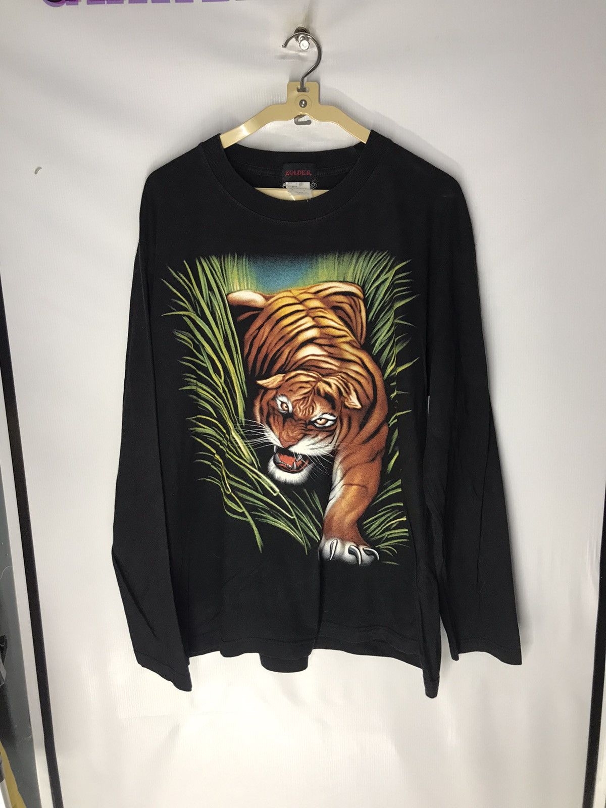Japanese Brand Tiger overprint long sleeve by zolder Size US L / EU 52-54 / 3 - 6 Thumbnail