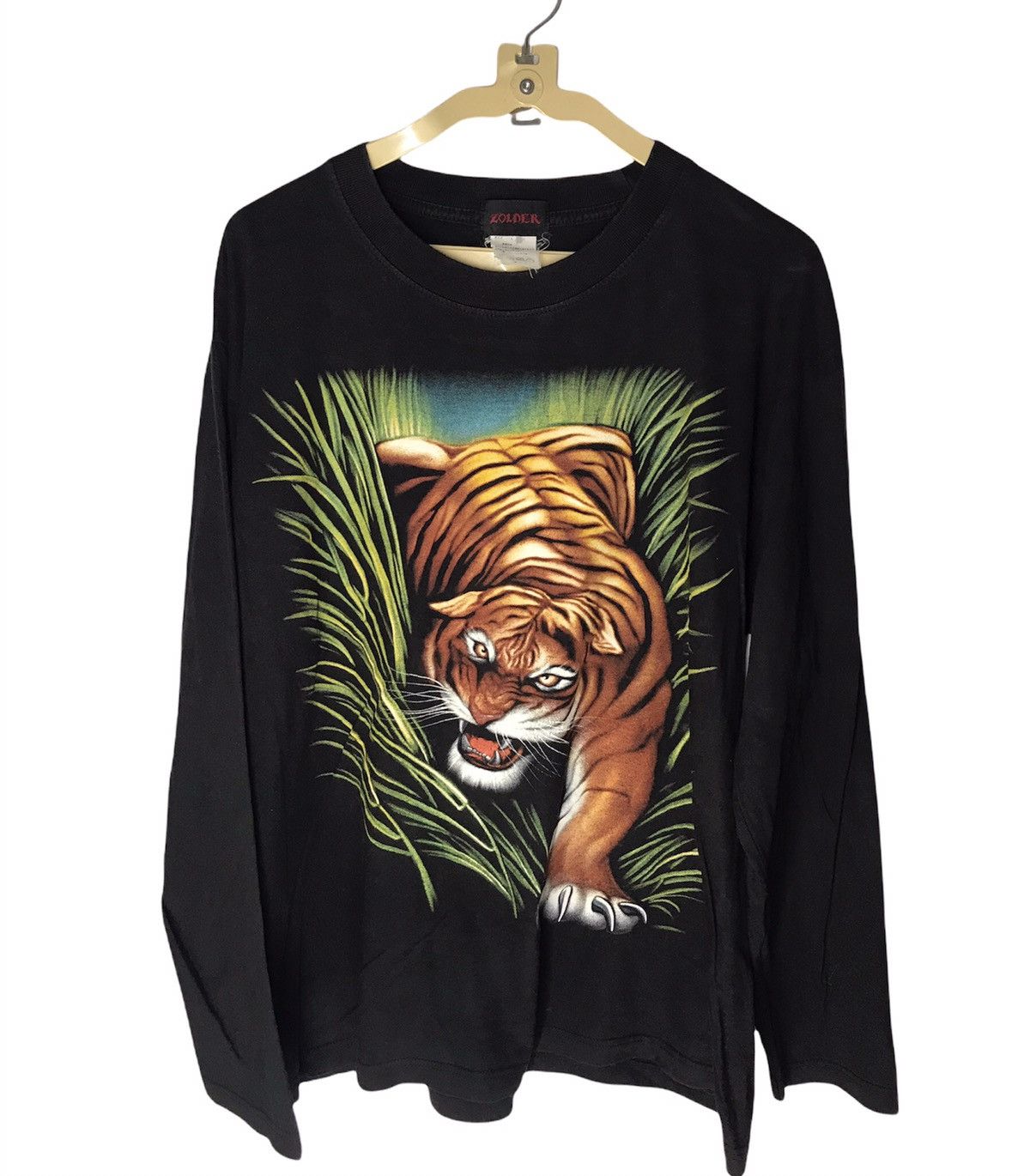 Japanese Brand Tiger overprint long sleeve by zolder Size US L / EU 52-54 / 3 - 1 Thumbnail