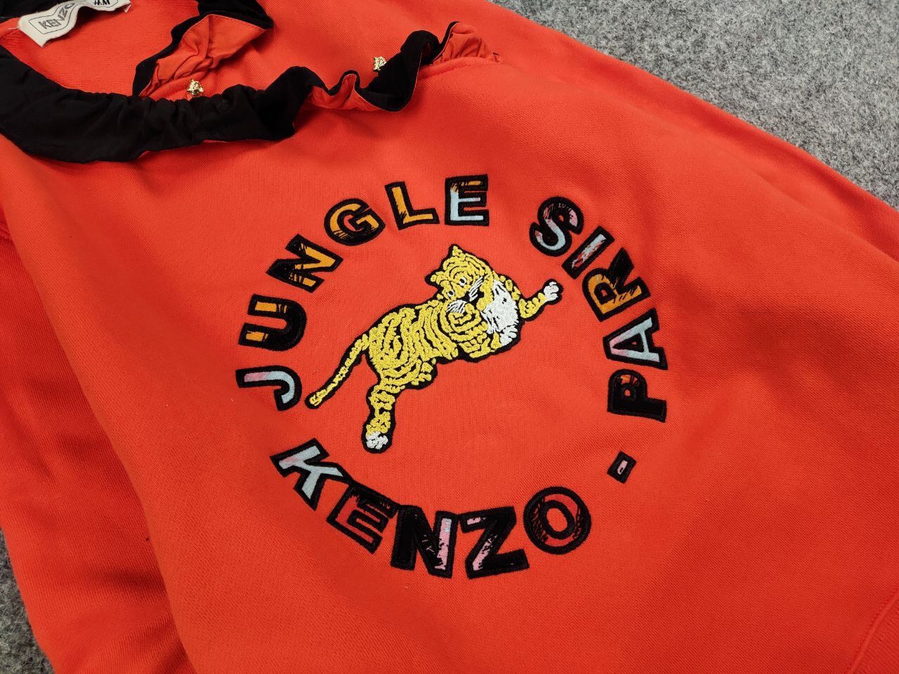 Kenzo Kenzo Jungle Paris x H&M women’s big logo Orange Sweatshirt Size M / US 6-8 / IT 42-44 - 13 Thumbnail