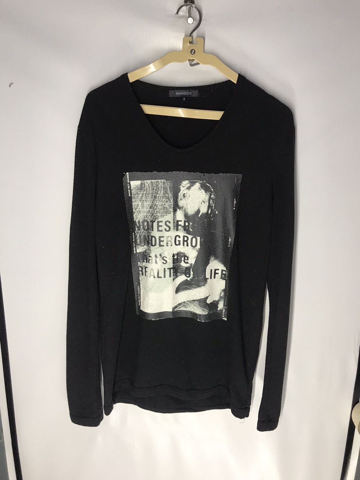 ABAHOUSE × Japanese Brand Abahouse long sleeve vneck shirt printed Size US L / EU 52-54 / 3 - 7 Thumbnail