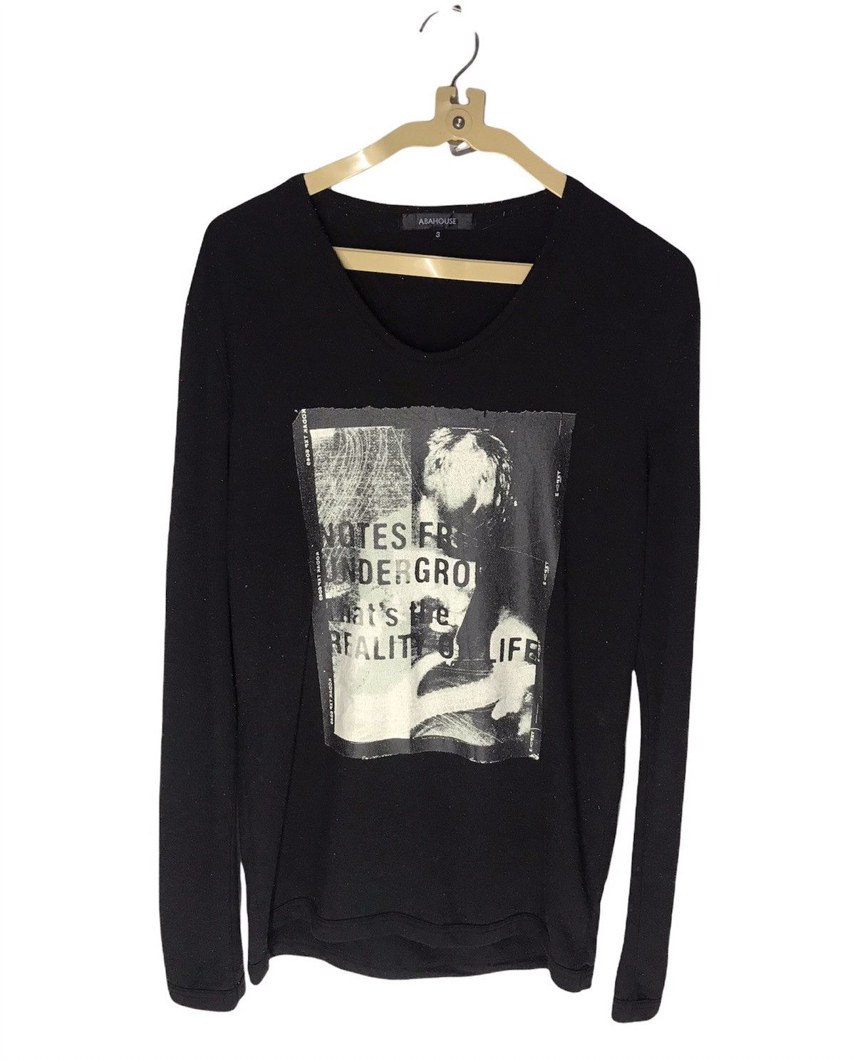 ABAHOUSE × Japanese Brand Abahouse long sleeve vneck shirt printed Size US L / EU 52-54 / 3 - 1 Thumbnail