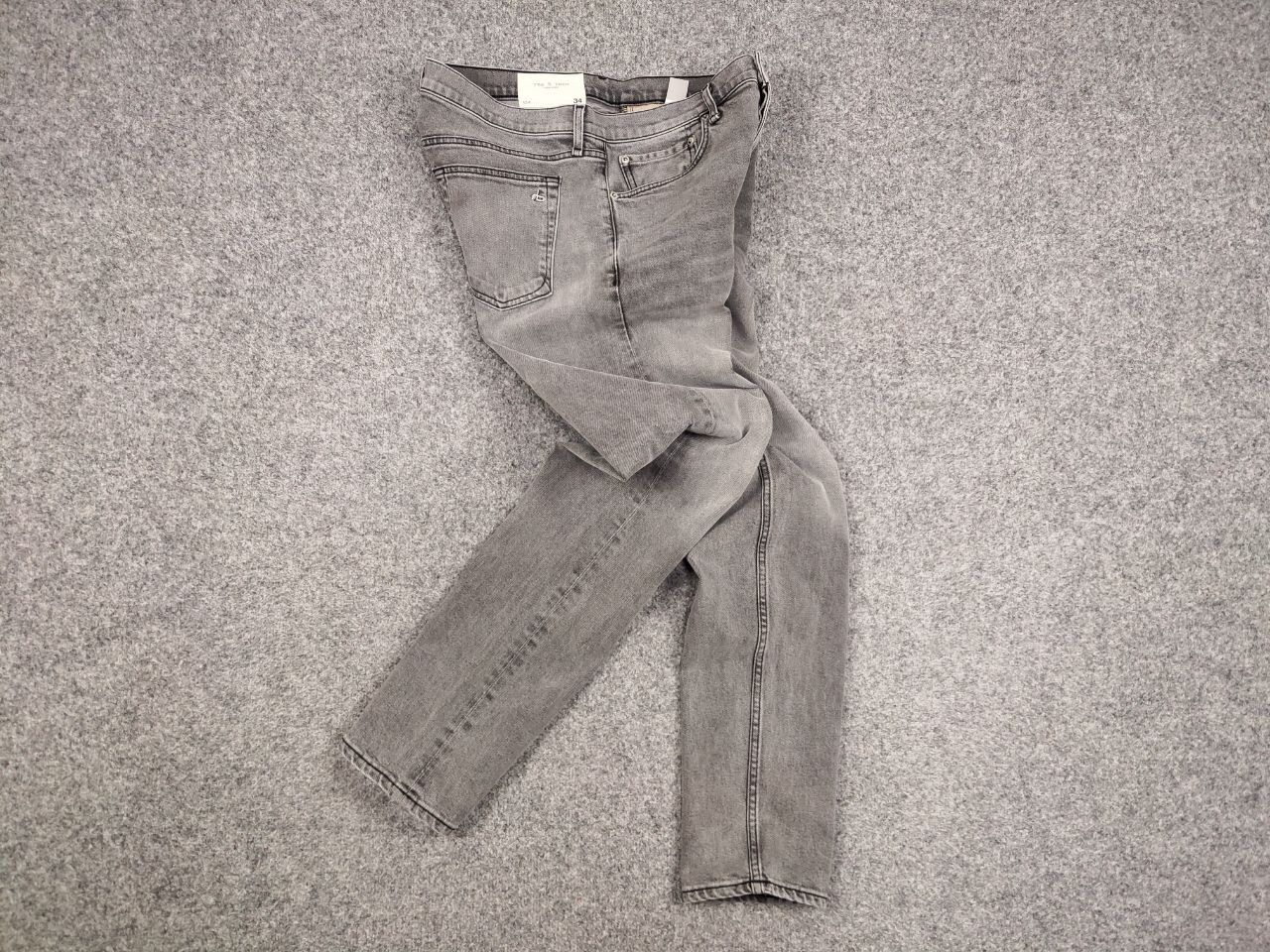 Rag & Bone Rag and Bone USA modele Gray Men's Fit 2 Slim Denim Jeans Size US 34 / EU 50 - 15 Thumbnail
