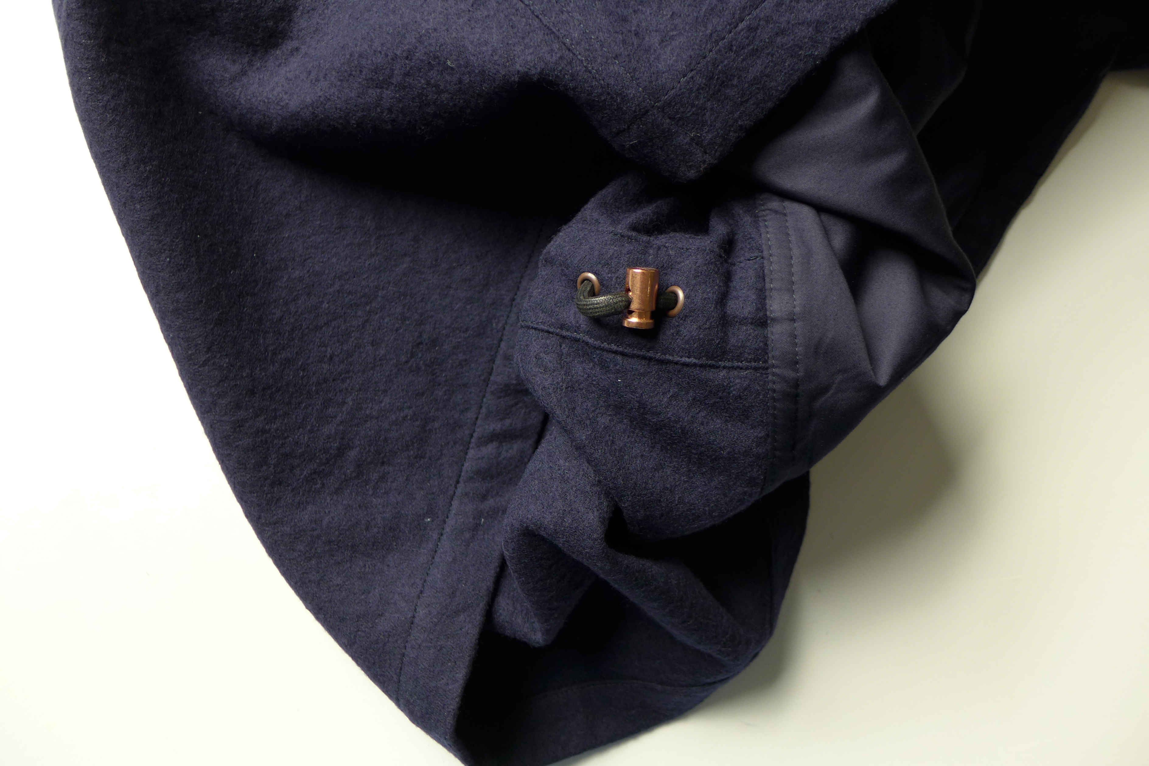 Private White V.C. Private White Waisted Wool Shacket - Navy / Navy Pinstripe Size US M / EU 48-50 / 2 - 19 Thumbnail