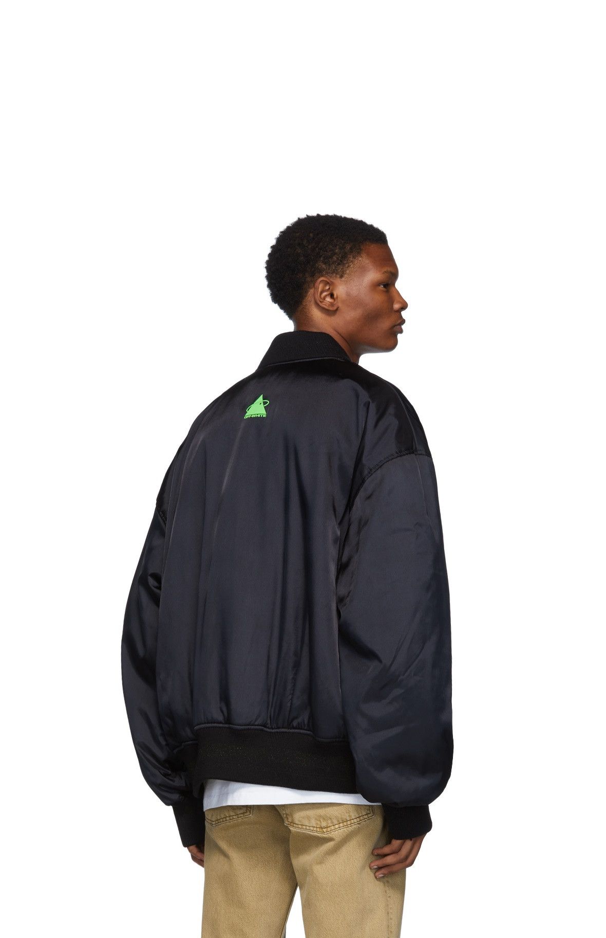 Off-White Off-White Black Waterfall Bomber Jacket Size US S / EU 44-46 / 1 - 4 Thumbnail