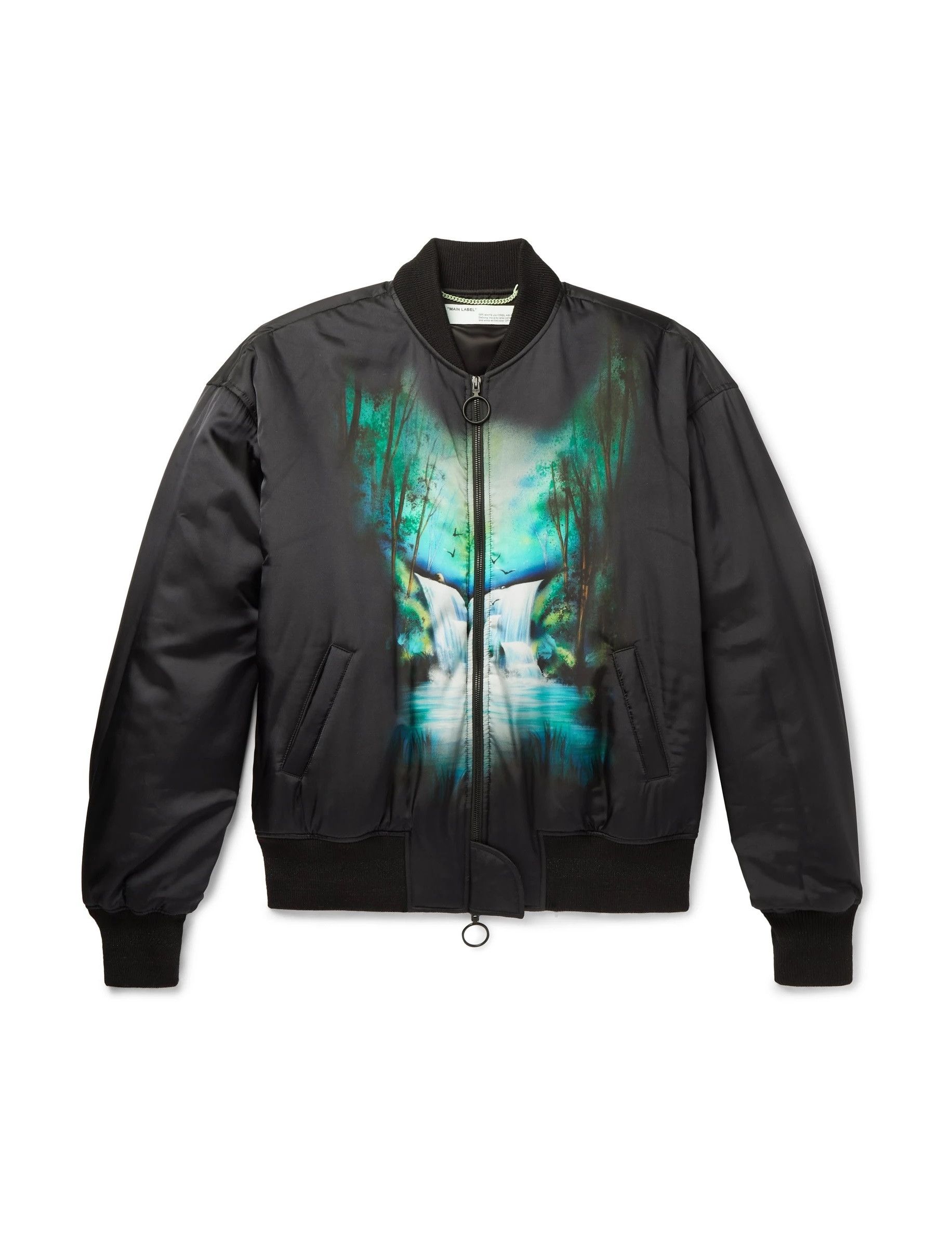 Off-White Off-White Black Waterfall Bomber Jacket Size US S / EU 44-46 / 1 - 1 Thumbnail