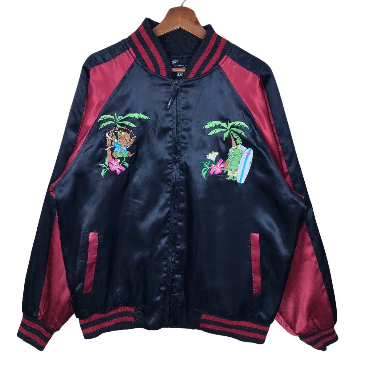 Japanese Brand Vintage Aloha Land Hawaii Sukajan Souvenir Jacket Embroidery Size US L / EU 52-54 / 3 - 11 Thumbnail