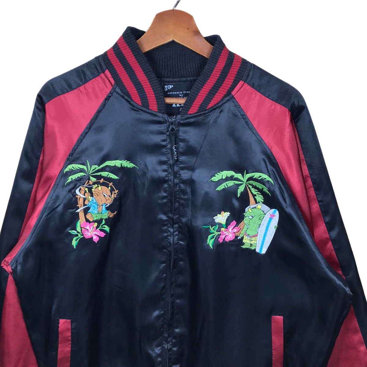 Japanese Brand Vintage Aloha Land Hawaii Sukajan Souvenir Jacket Embroidery Size US L / EU 52-54 / 3 - 2 Thumbnail