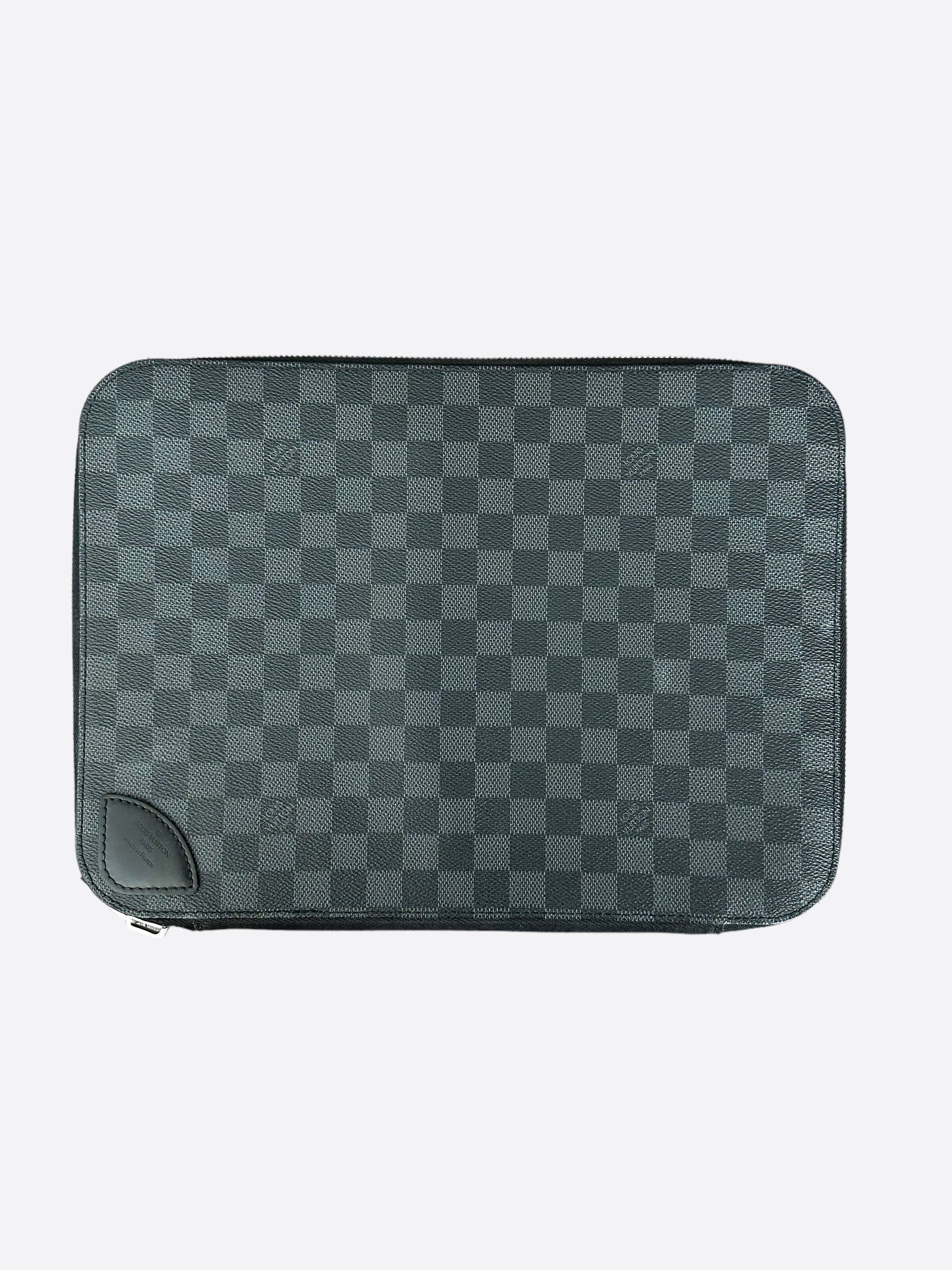 LOUIS VUITTON LAPTOP SLEEVE HORIZON CLUTCH AUS DAMIER GRAPHITE CANVAS