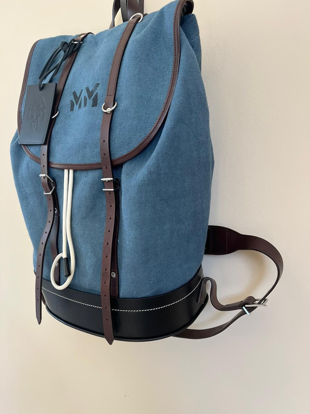Maison Margiela Backpack in Blue Size ONE SIZE - 8 Thumbnail