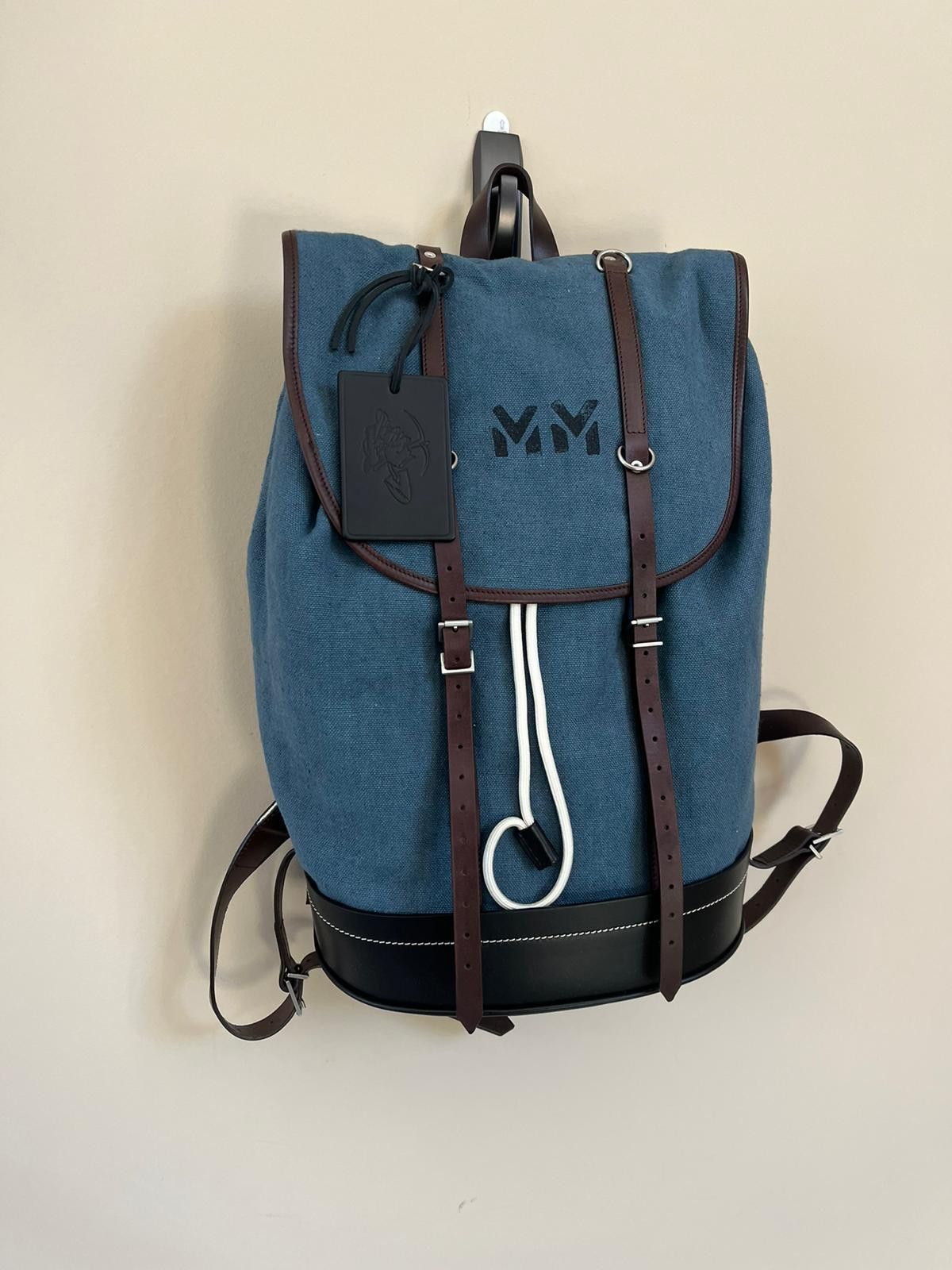 Maison Margiela Backpack in Blue Size ONE SIZE - 4 Thumbnail