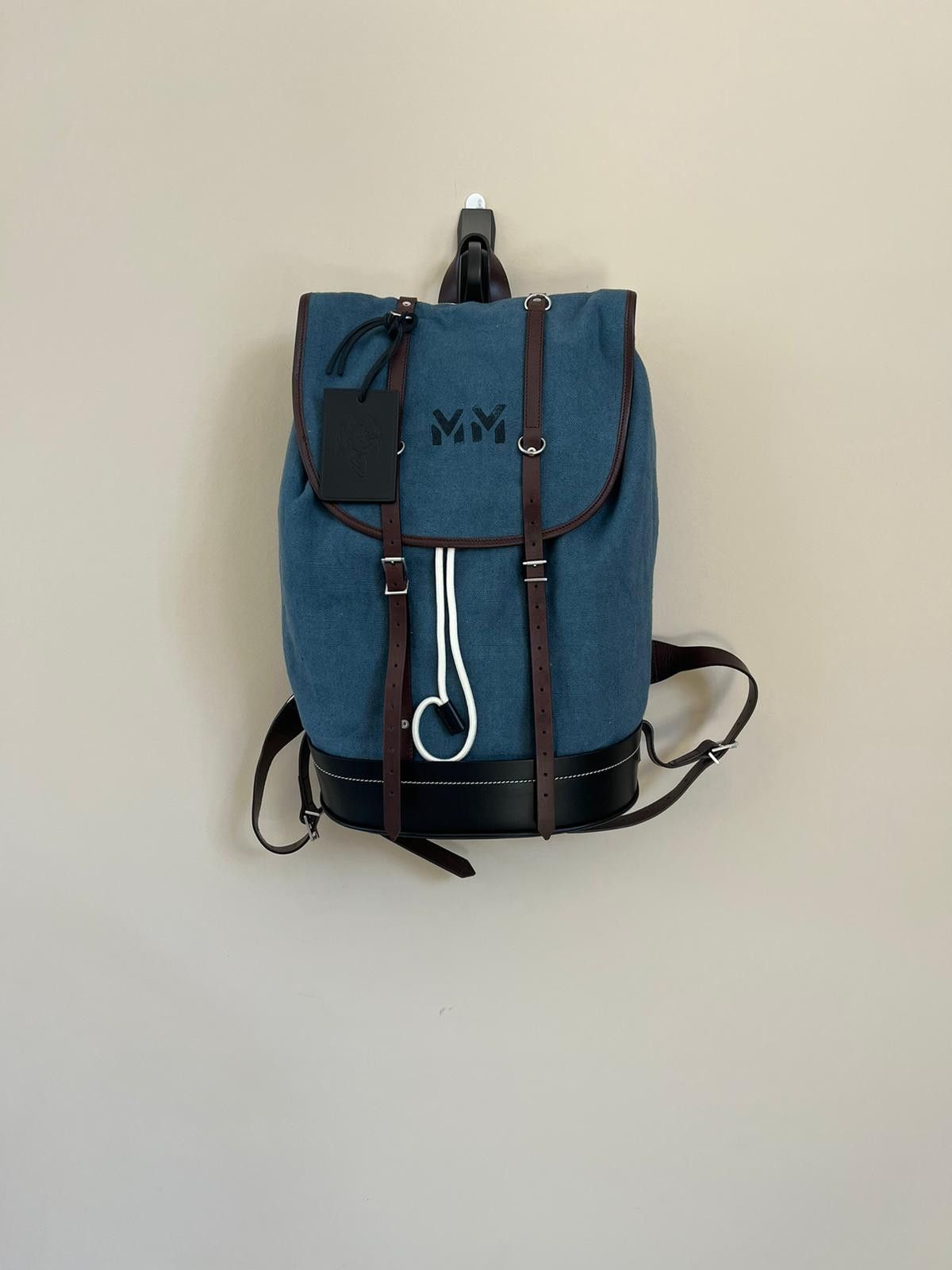 Maison Margiela Backpack in Blue Size ONE SIZE - 1 Thumbnail